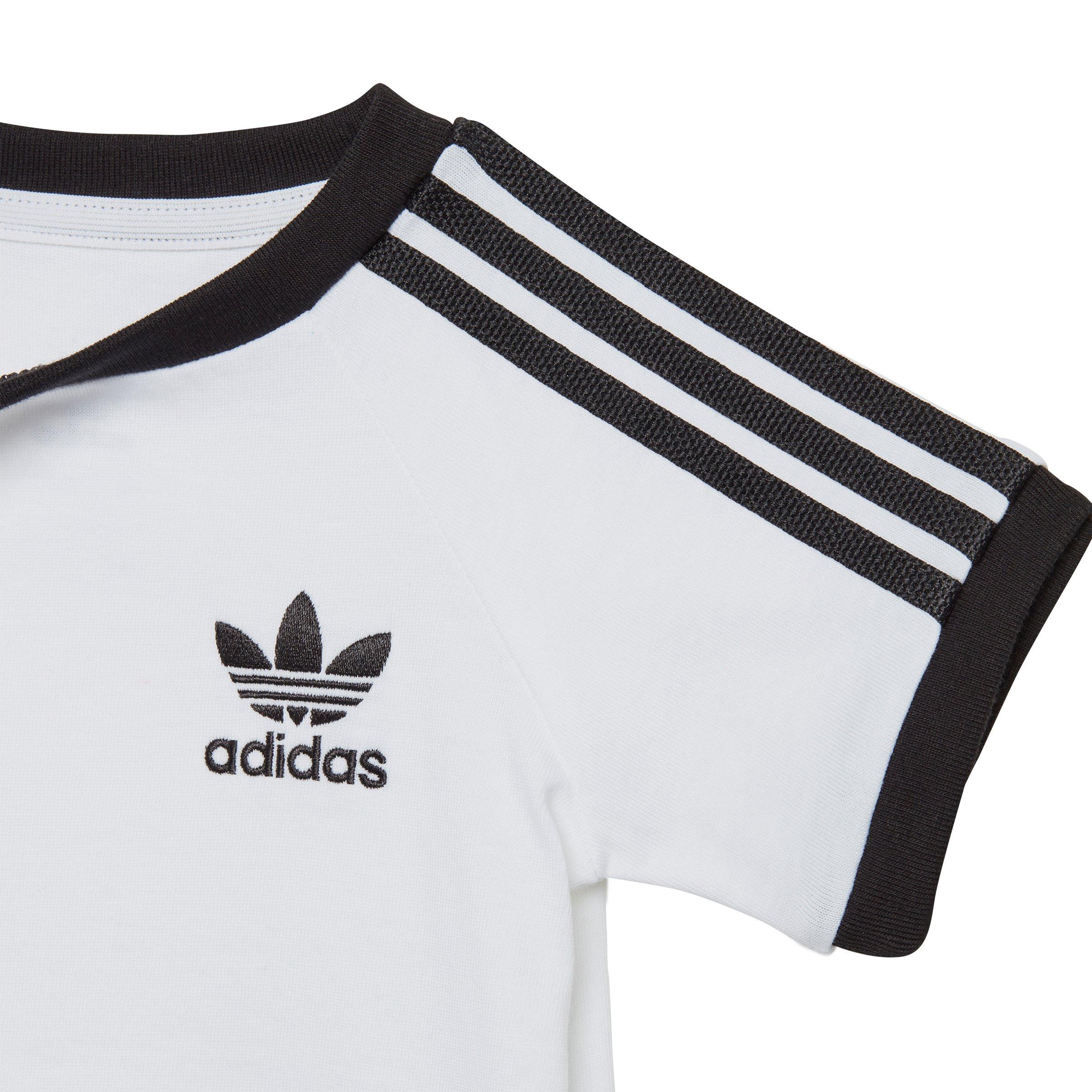 adidas Originals 3-Stripes Toddler Kids' White T-Shirt