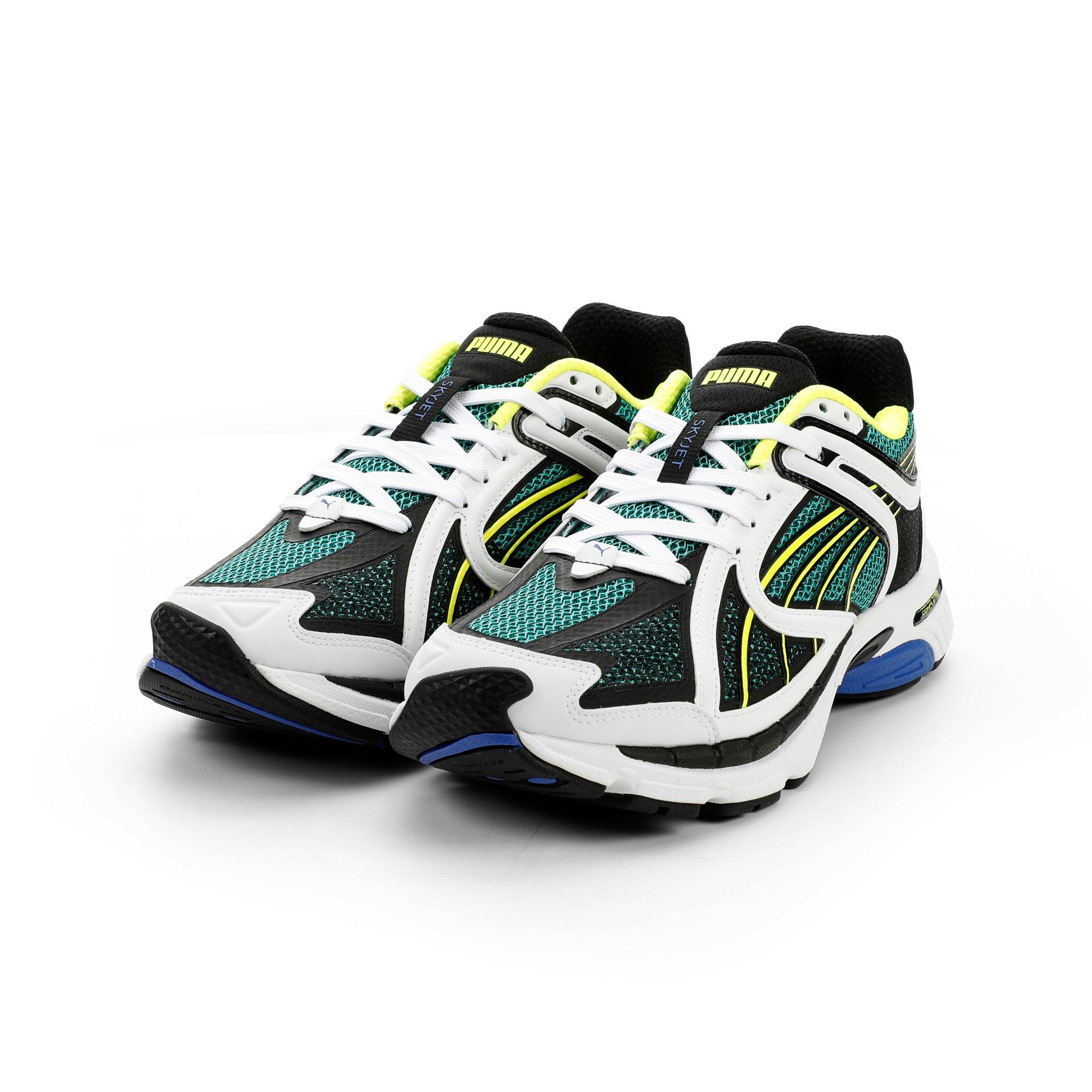 PUMA SkyJet "Vibrant Green/PUMA White/PUMA Black/Lemon Crush" Men's Shoe - GREEN/WHITE/BLACK/LEMON Thumbnail View 3