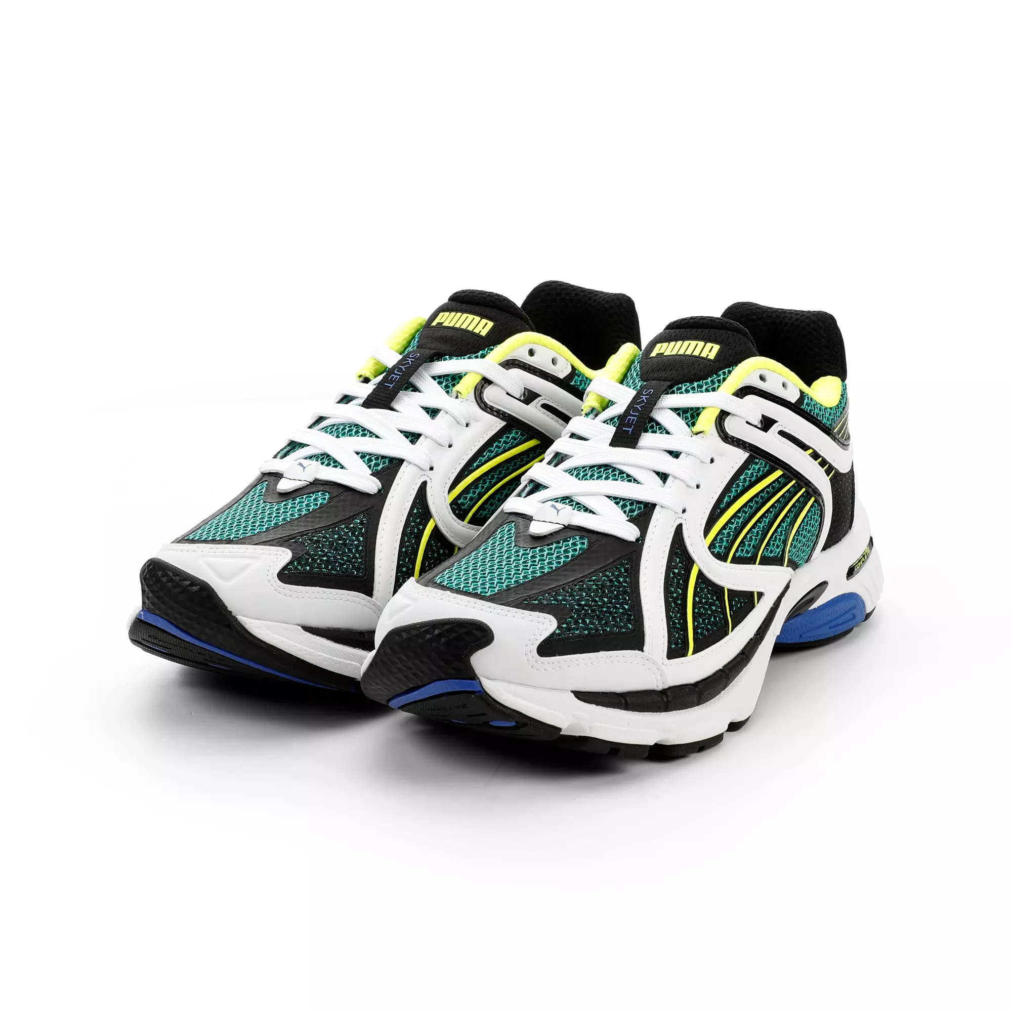 PUMA SkyJet "Vibrant Green/PUMA White/PUMA Black/Lemon Crush" Men's Shoe - GREEN/WHITE/BLACK/LEMON