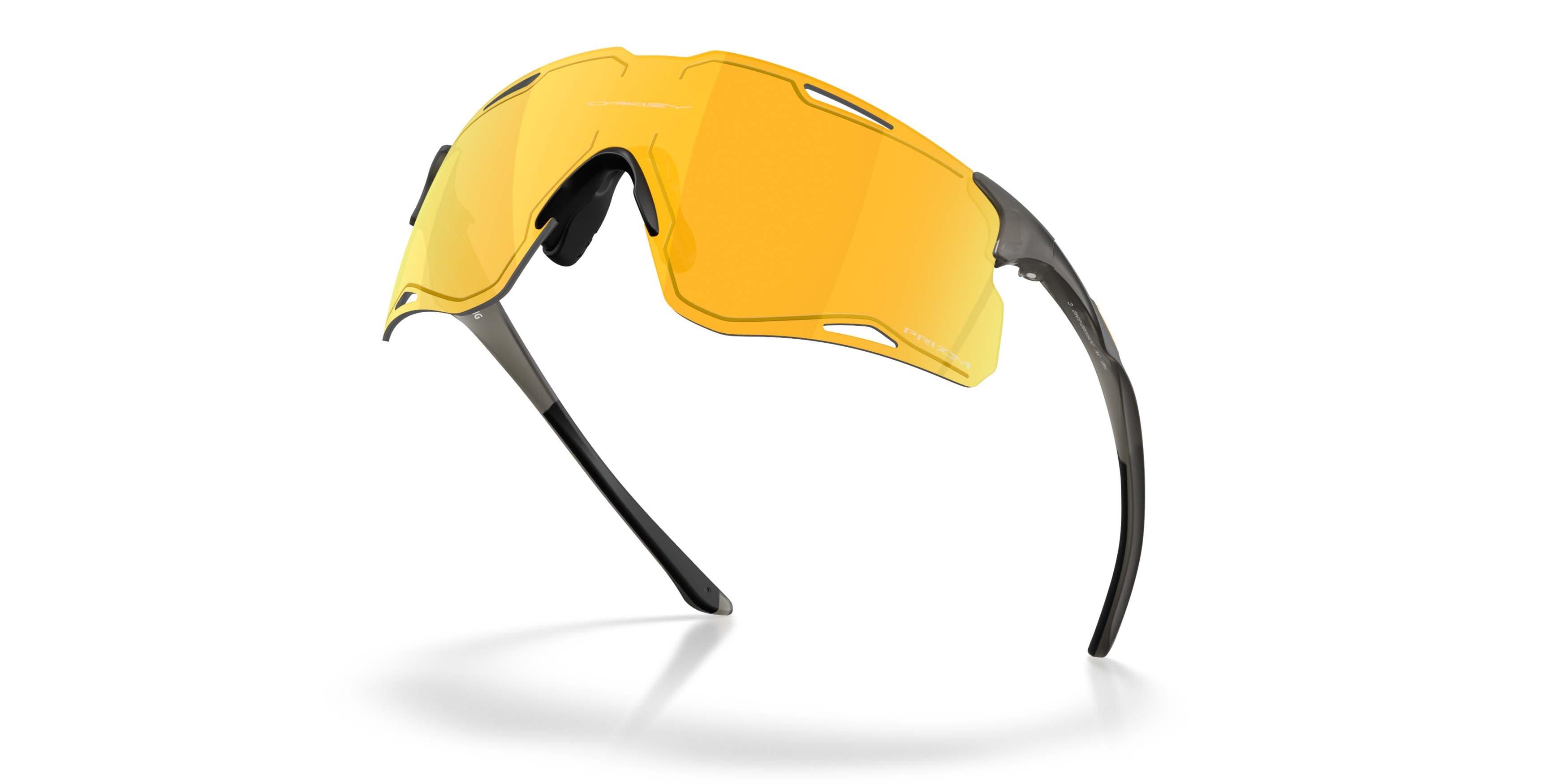 Oakley CYBR Lightning Prizm 24K Sunglasses - Matte Grey Smoke - GREY