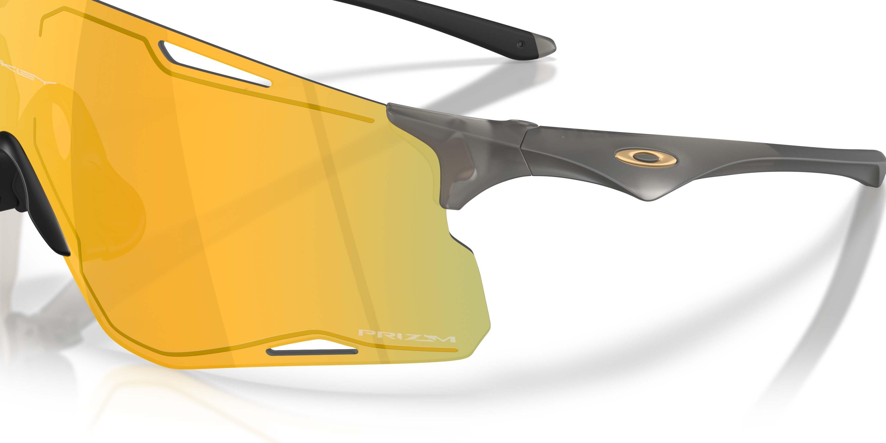 Oakley CYBR Lightning Prizm 24K Sunglasses - Matte Grey Smoke - GREY