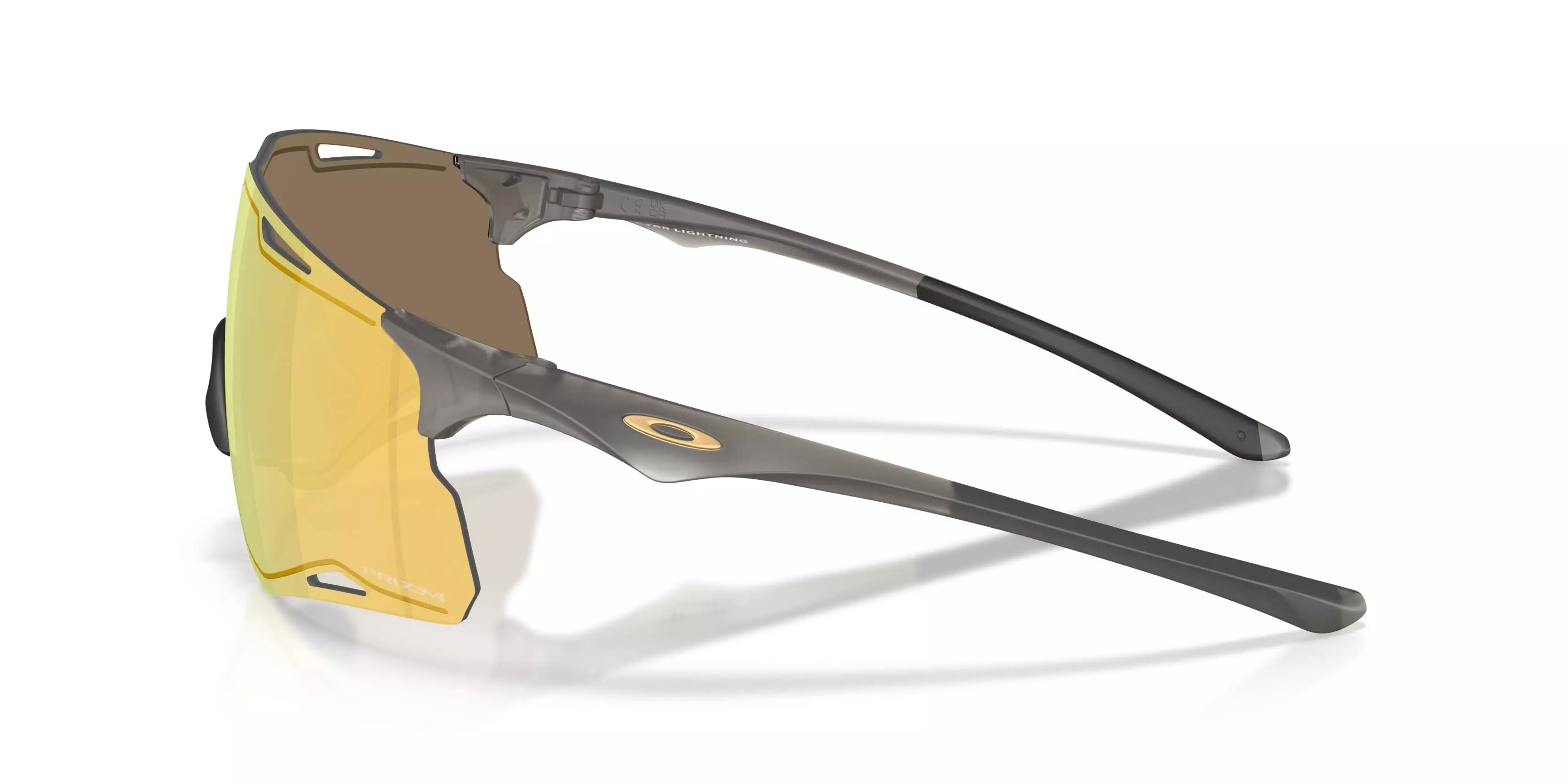 Oakley CYBR Lightning Prizm 24K Sunglasses - Matte Grey Smoke - GREY