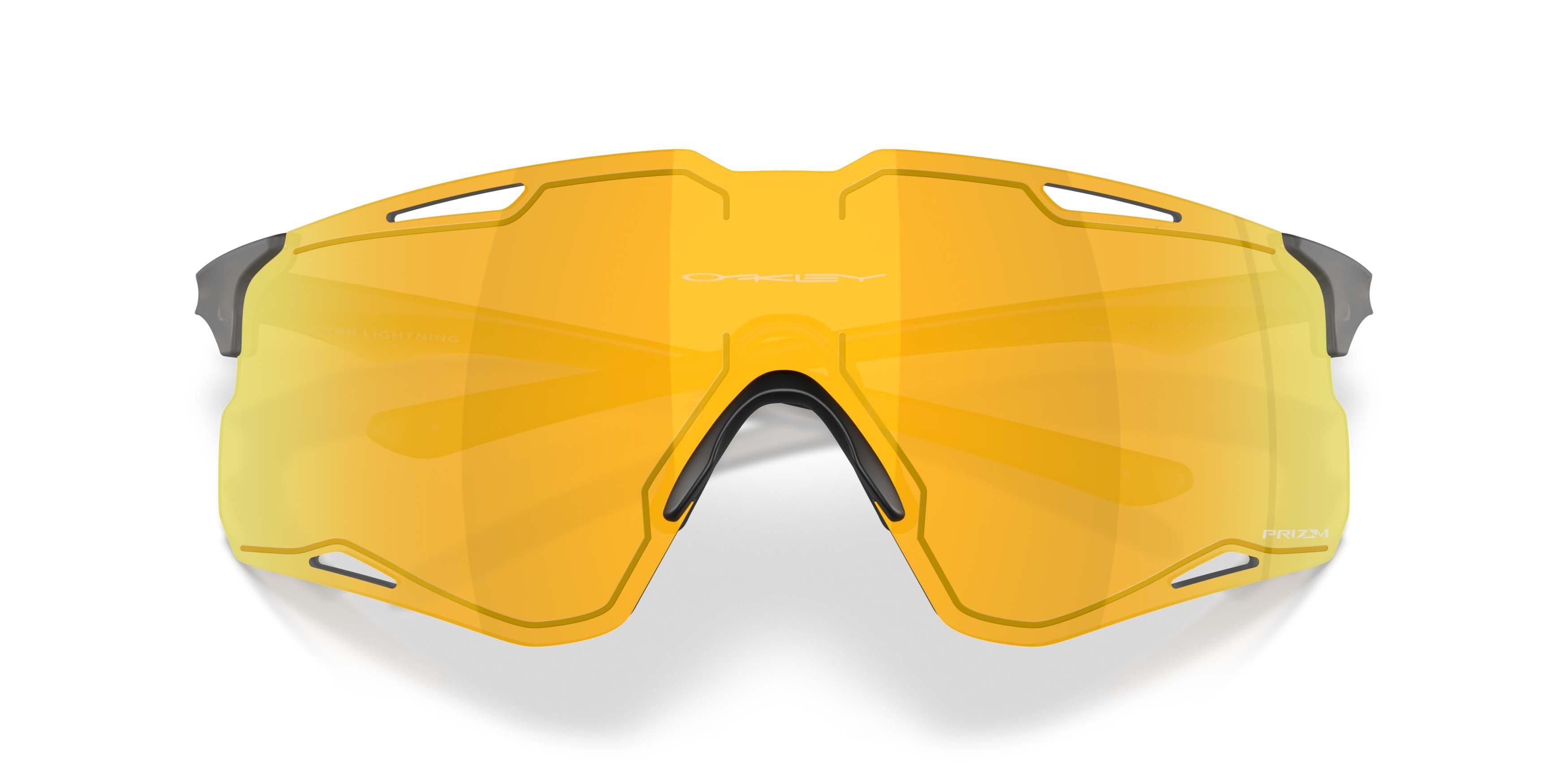 Oakley CYBR Lightning Prizm 24K Sunglasses - Matte Grey Smoke - GREY
