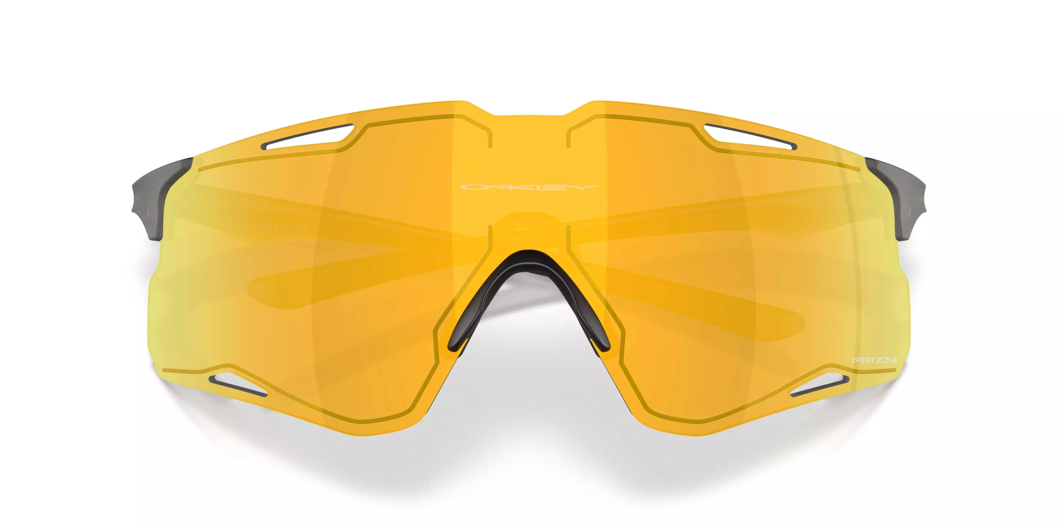 Oakley CYBR Lightning Prizm 24K Sunglasses - Matte Grey Smoke - GREY