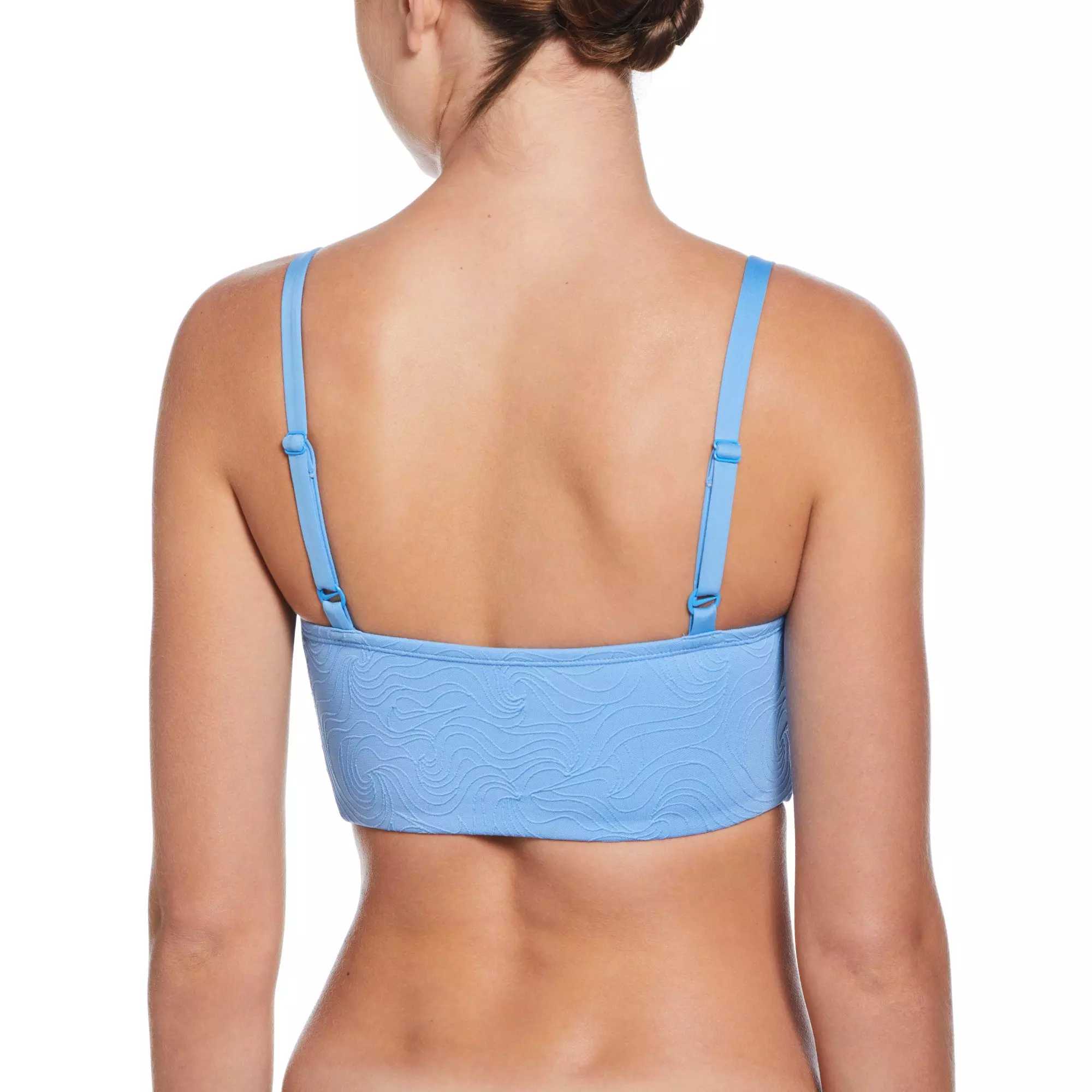 Nike Swim Women's Line Wave V-Neck Midkini - BLUE