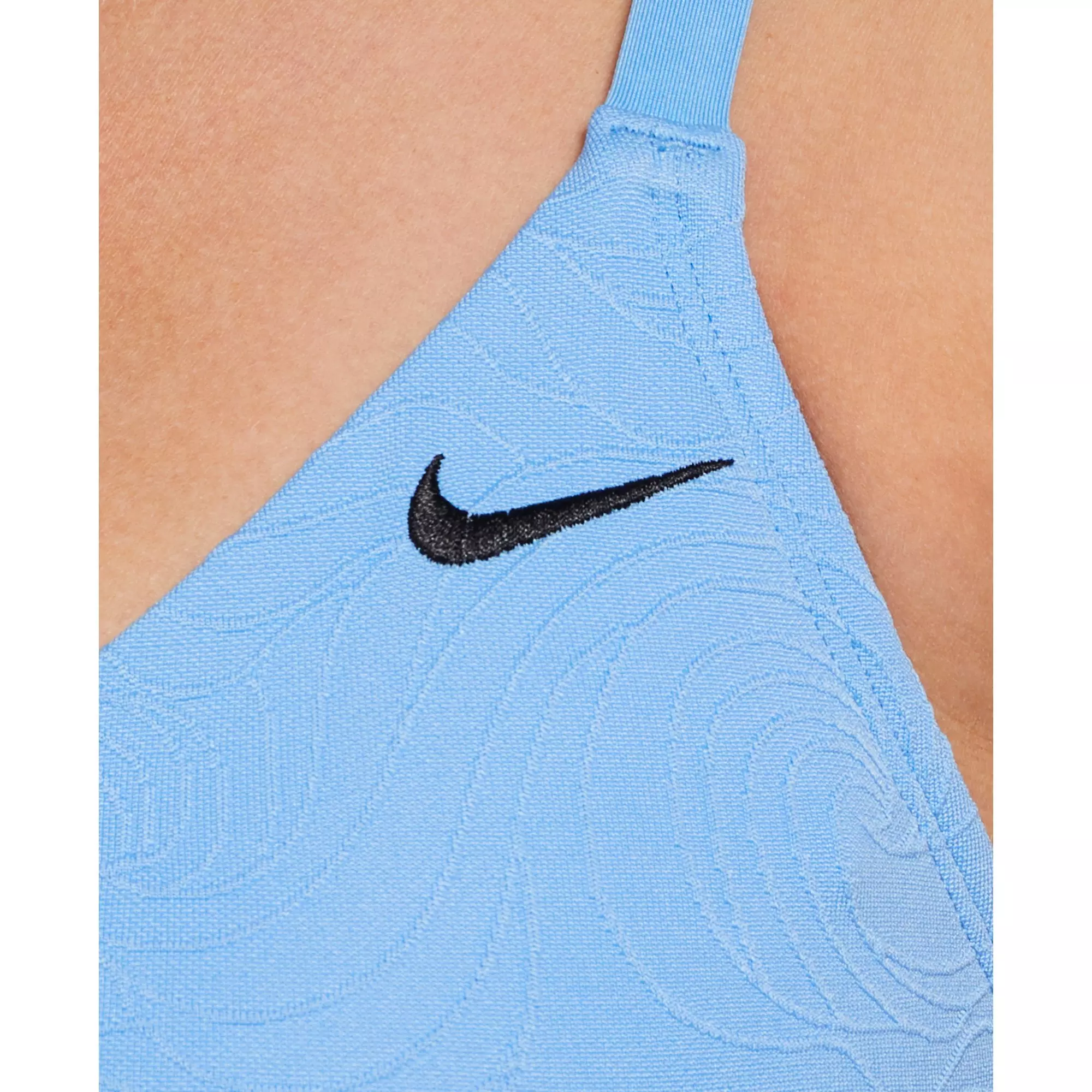 Nike Swim Women's Line Wave V-Neck Midkini - BLUE