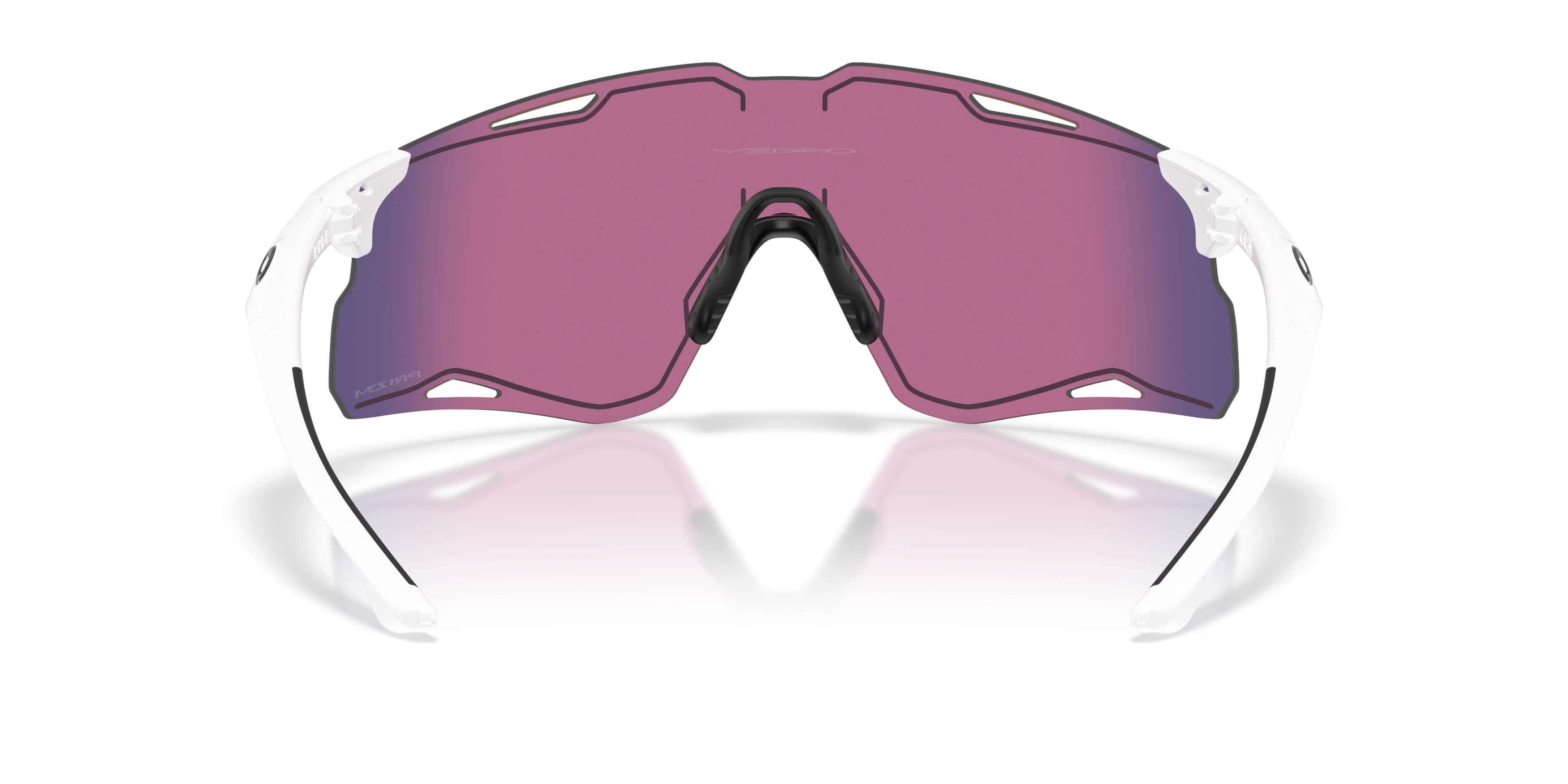 Oakley CYBR Lightning Prizm Road Sunglasses - Matte White - WHITE