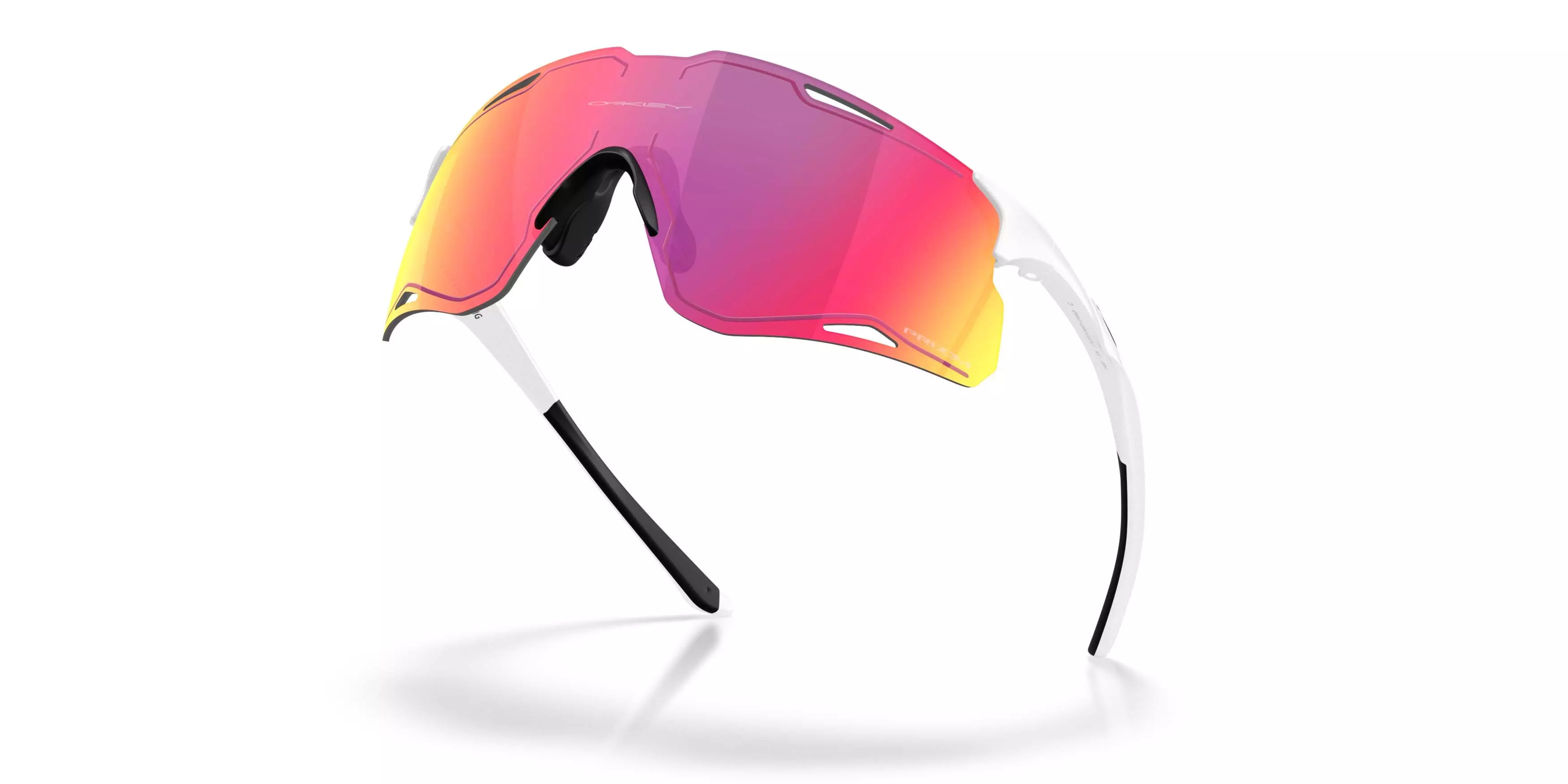 Oakley CYBR Lightning Prizm Road Sunglasses - Matte White - WHITE
