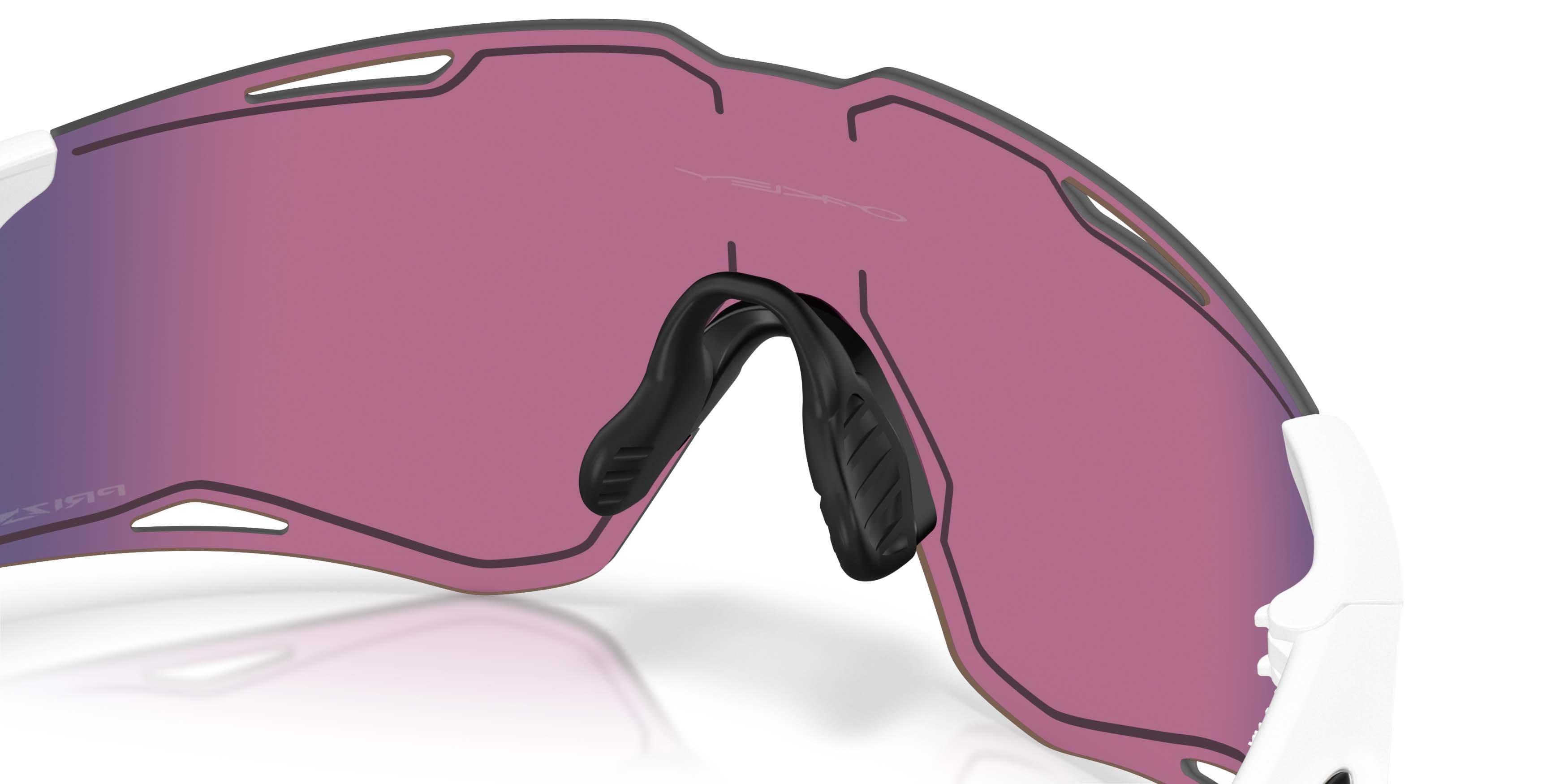 Oakley CYBR Lightning Prizm Road Sunglasses - Matte White - WHITE