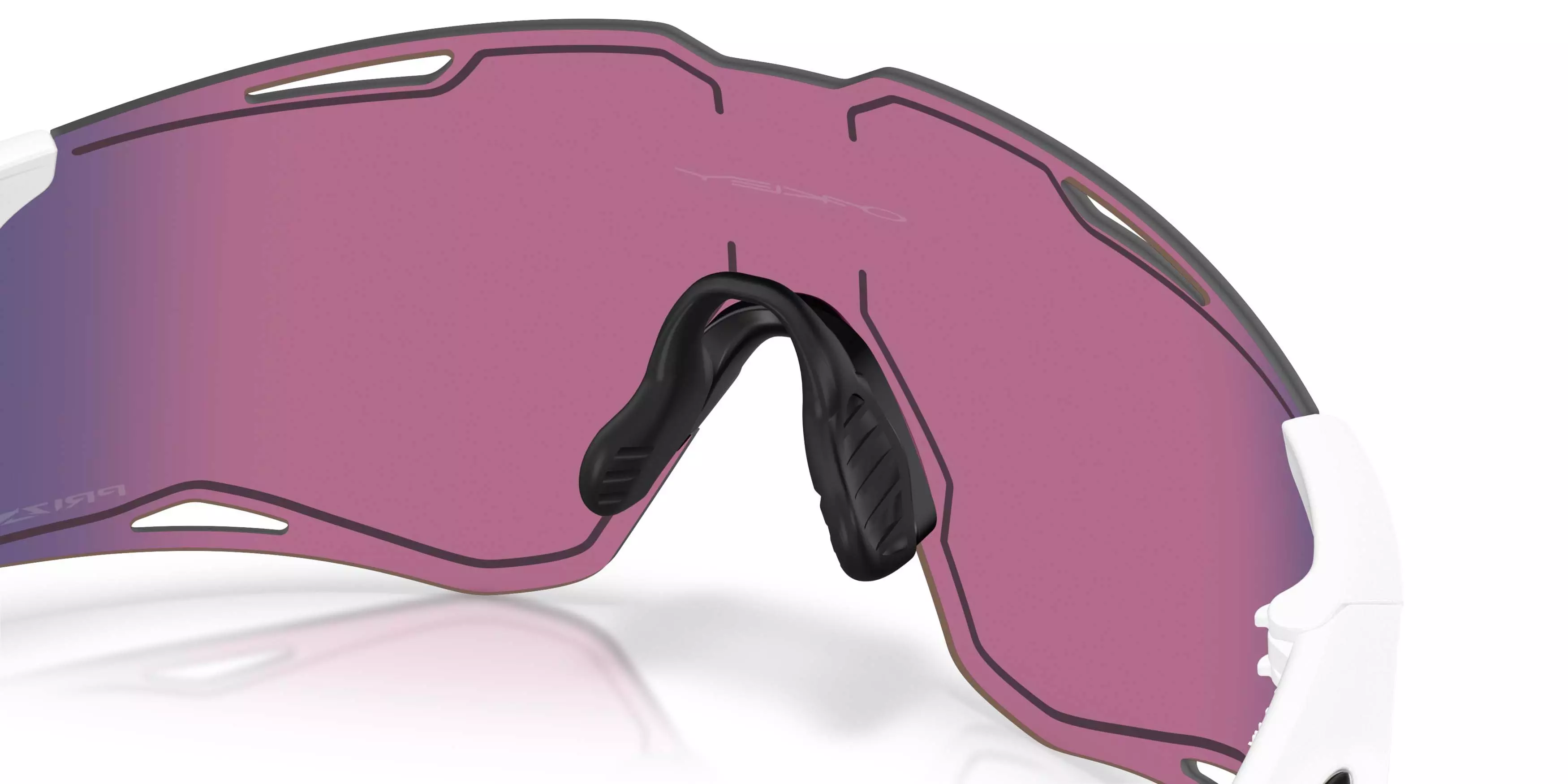 Oakley CYBR Lightning Prizm Road Sunglasses - Matte White - WHITE