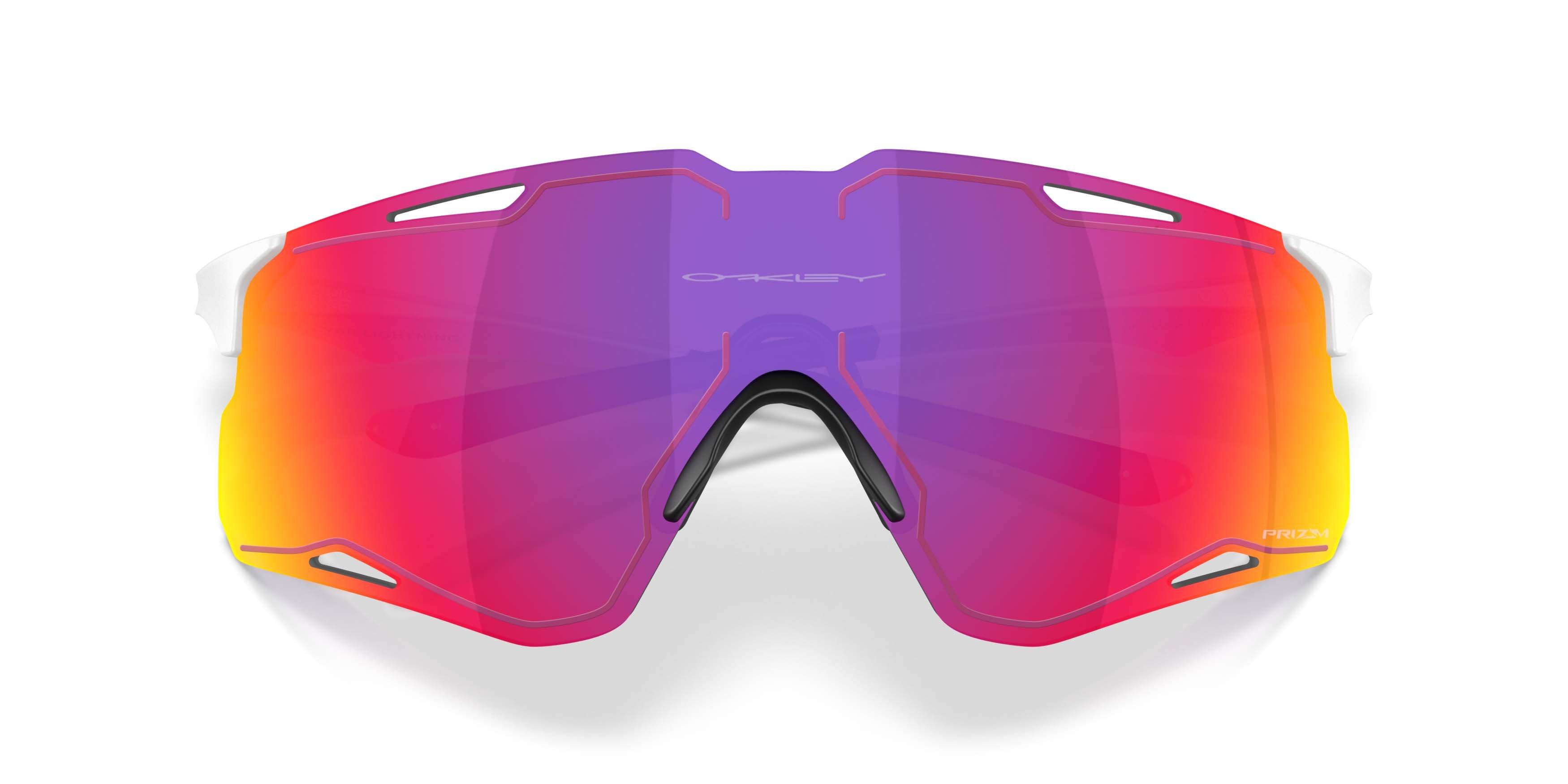 Oakley CYBR Lightning Prizm Road Sunglasses - Matte White - WHITE
