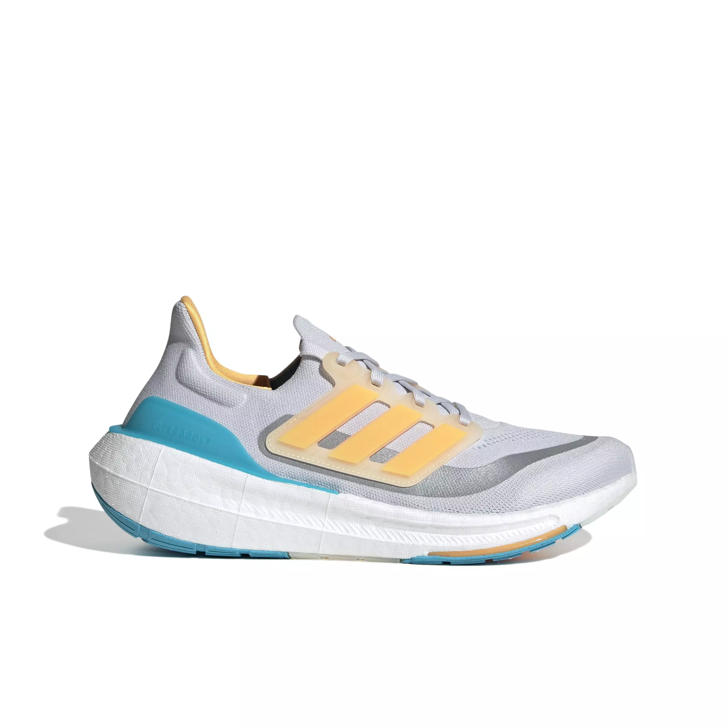 adidas Ultraboost Light "Dash Grey/Flash Orange/Lucid Cyan" Men's Running Shoe - GREY/ORANGE/CYAN