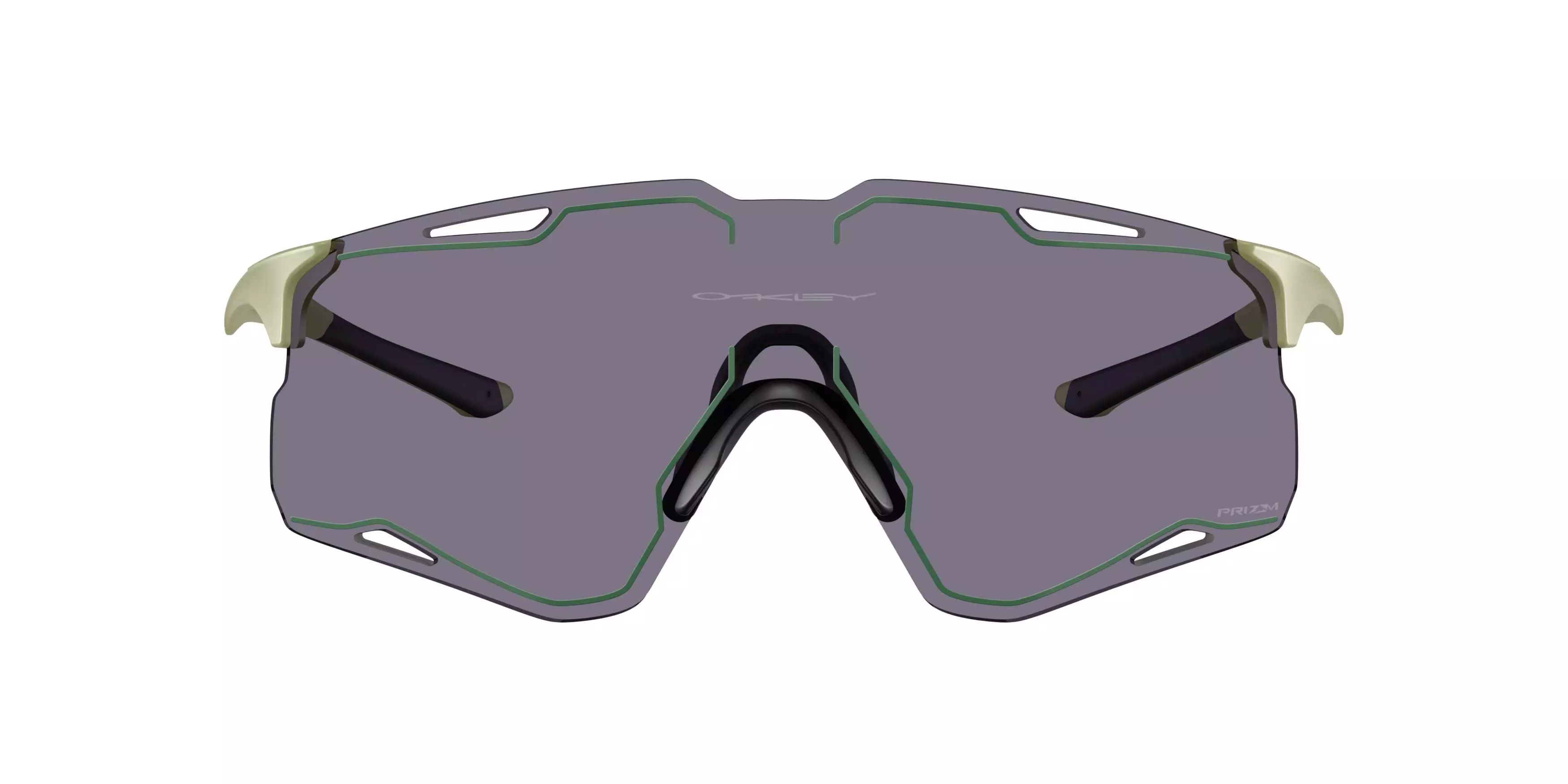 Oakley CYBR Lightning Prizm Grey Sunglasses - Polished Fern - GREEN