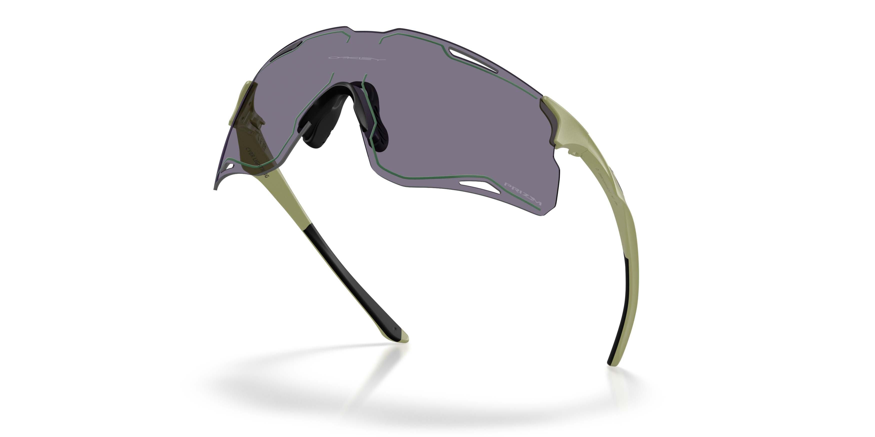 Oakley CYBR Lightning Prizm Grey Sunglasses - Polished Fern - GREEN