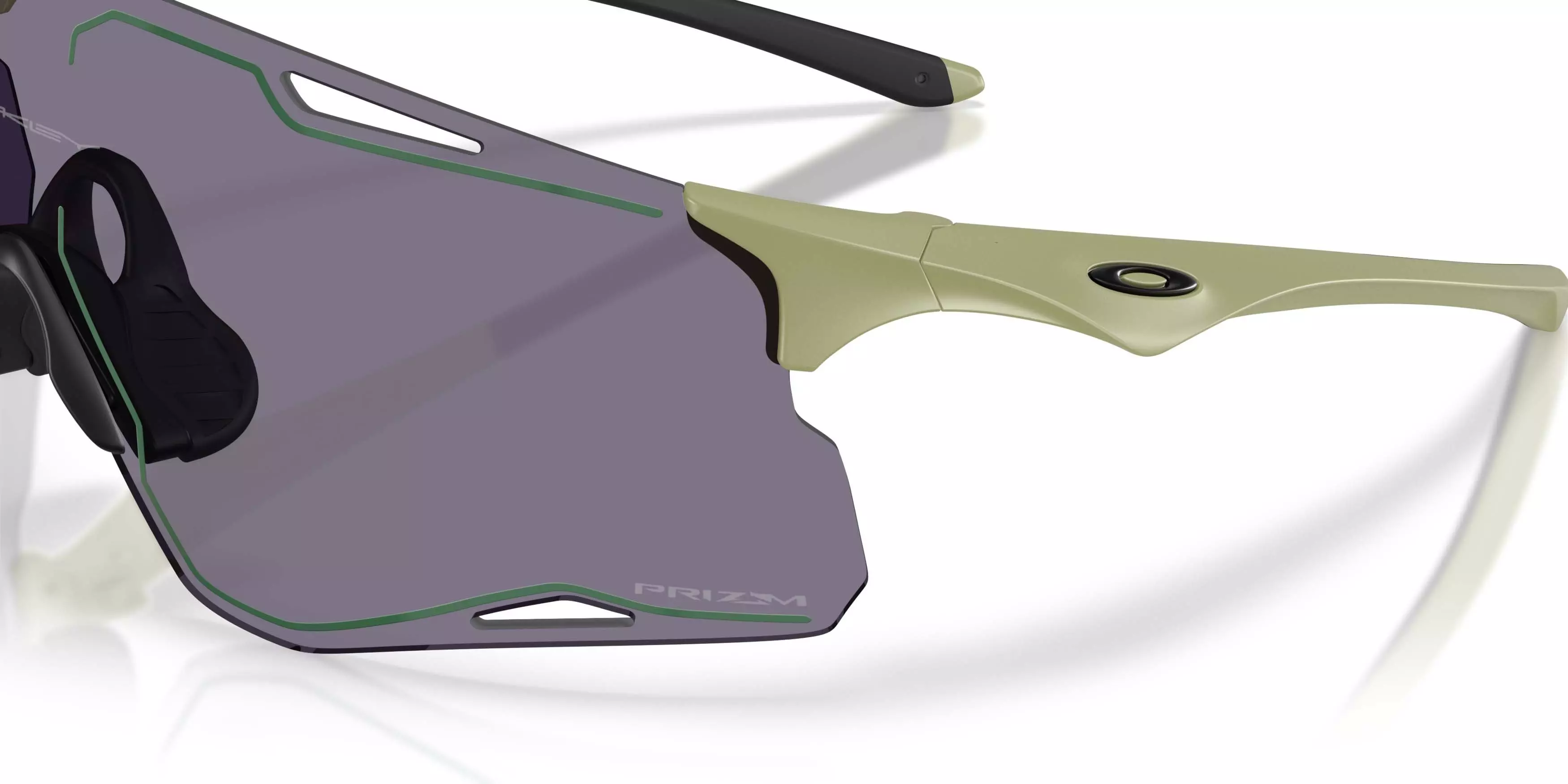 Oakley CYBR Lightning Prizm Grey Sunglasses - Polished Fern - GREEN