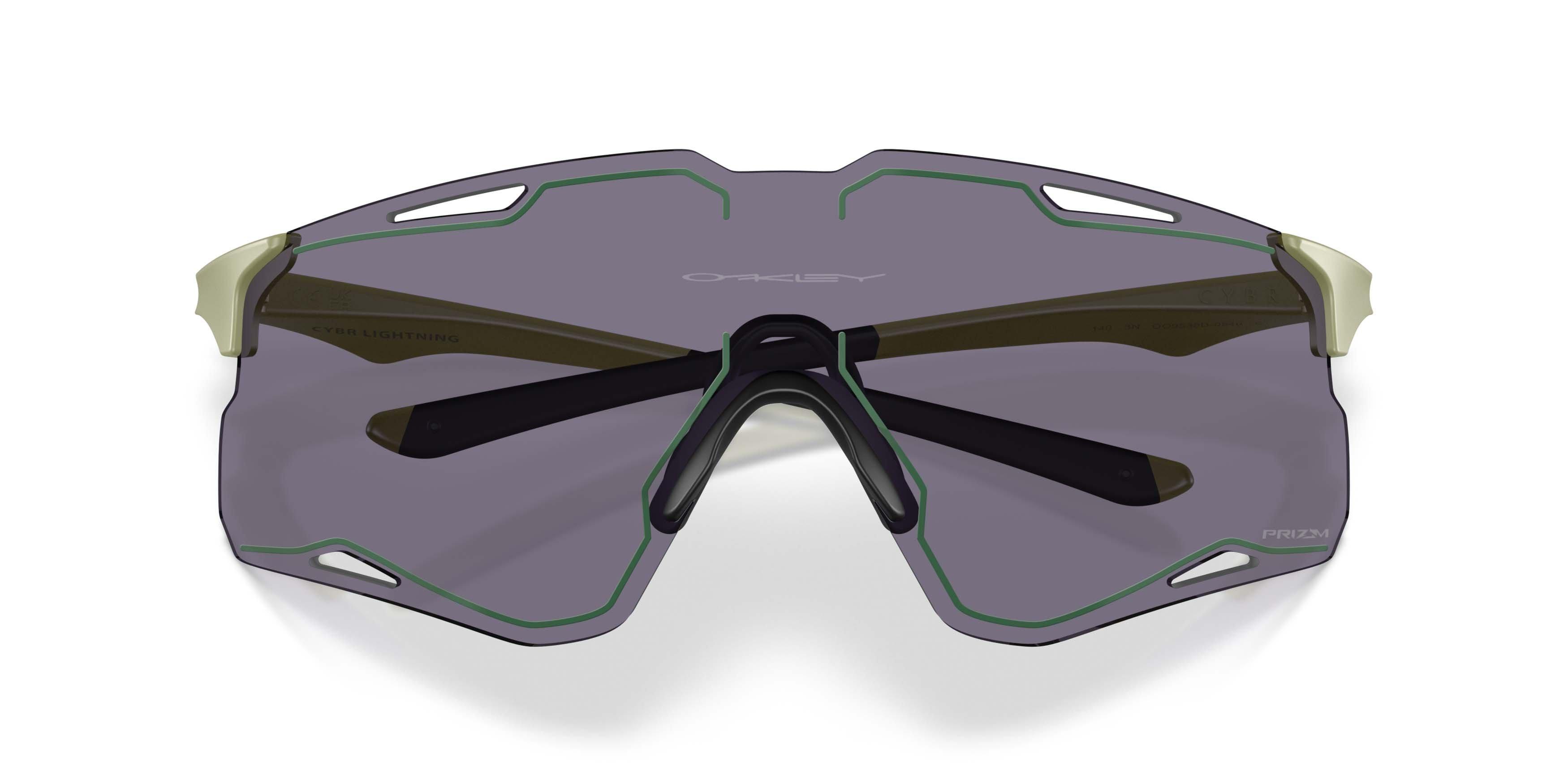 Oakley CYBR Lightning Prizm Grey Sunglasses - Polished Fern - GREEN