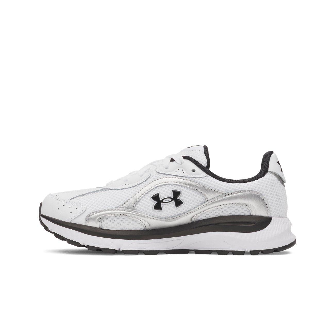 Under Armour Tech Runner "White/Metallic Silver/Black" Women's Shoe - WHITE/SILVER/BLACK Thumbnail View 2