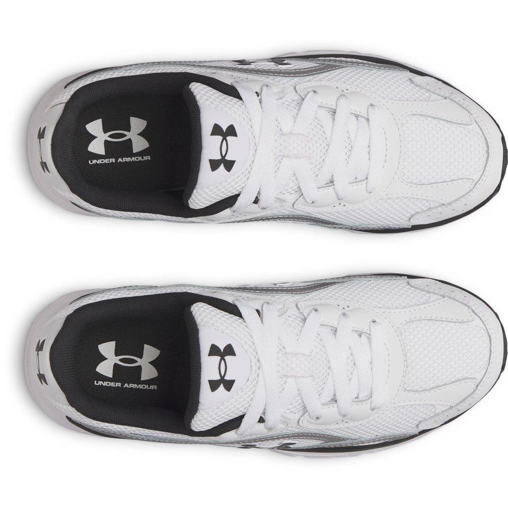 Under Armour Tech Runner "White/Metallic Silver/Black" Women's Shoe - WHITE/SILVER/BLACK Thumbnail View 4