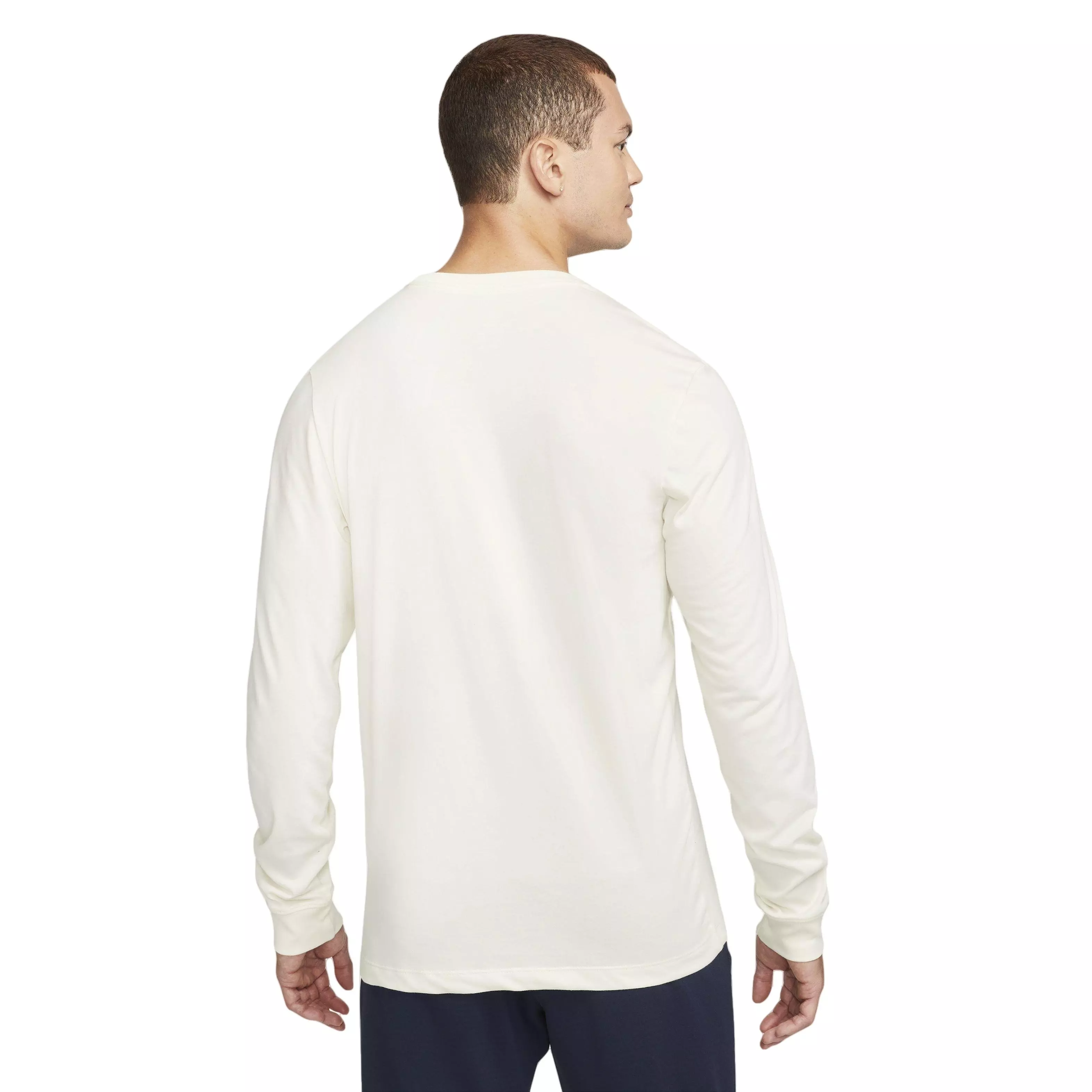 Nike Men's Dri-FIT Long-Sleeve Trail Running Crew - WHITE