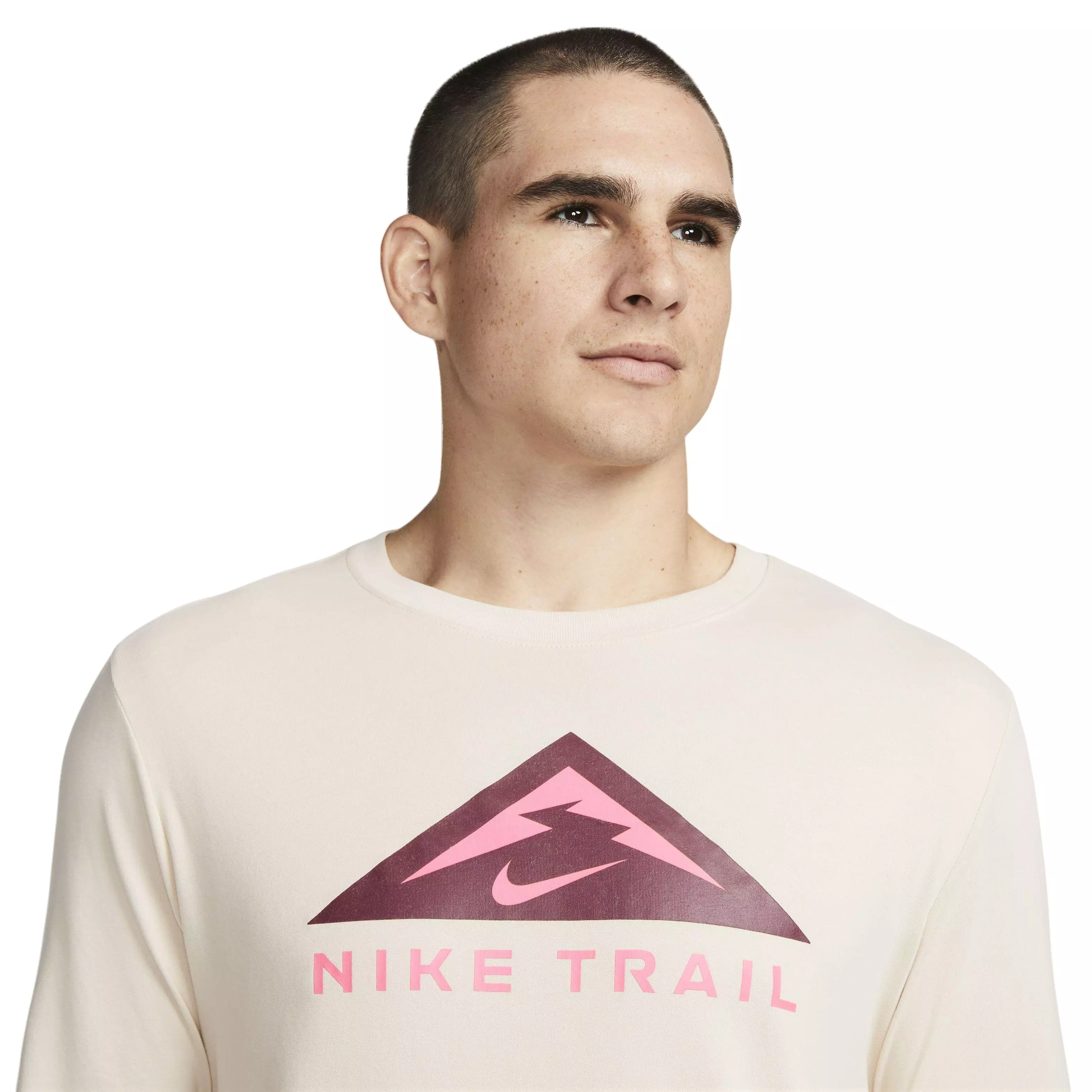 Nike Men's Dri-FIT Long-Sleeve Trail Running Crew - TAN