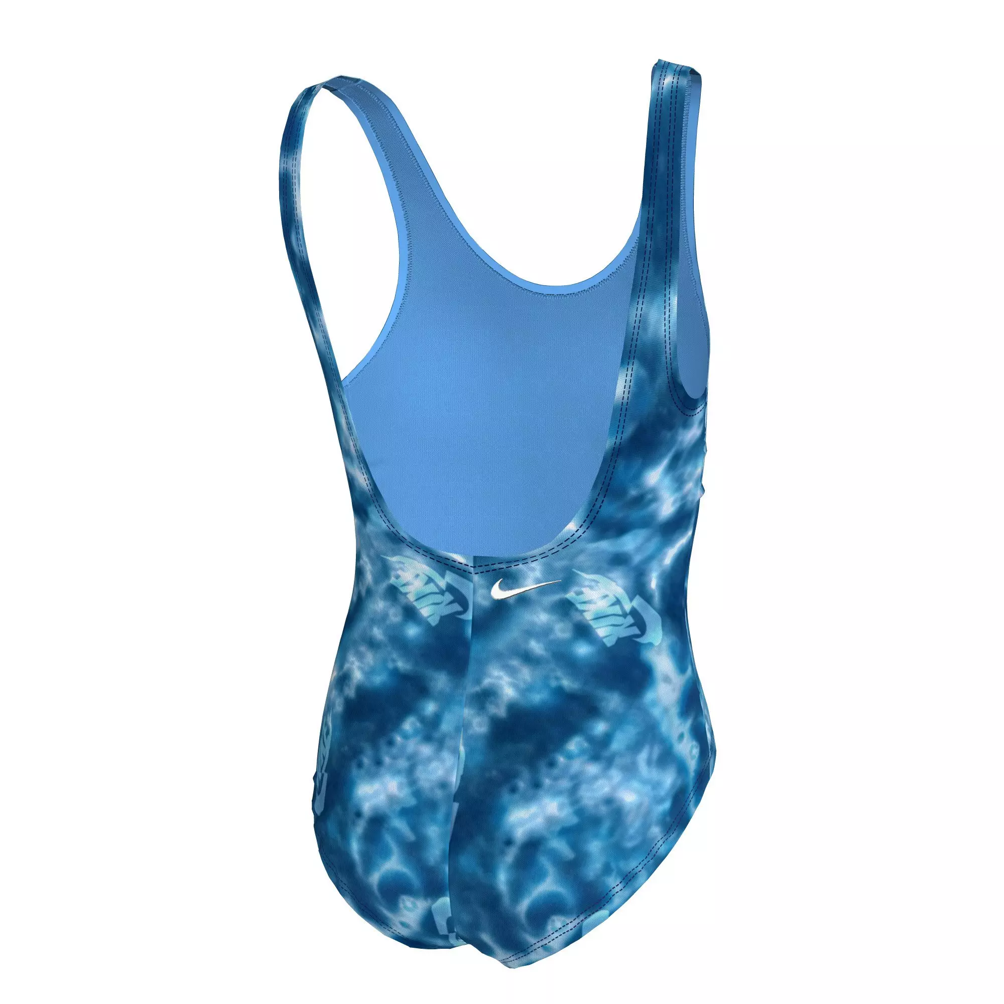 Nike Swim Big Girls'​ T​ie Dye Futura U-Back One Piece Swimsuit - ROYAL