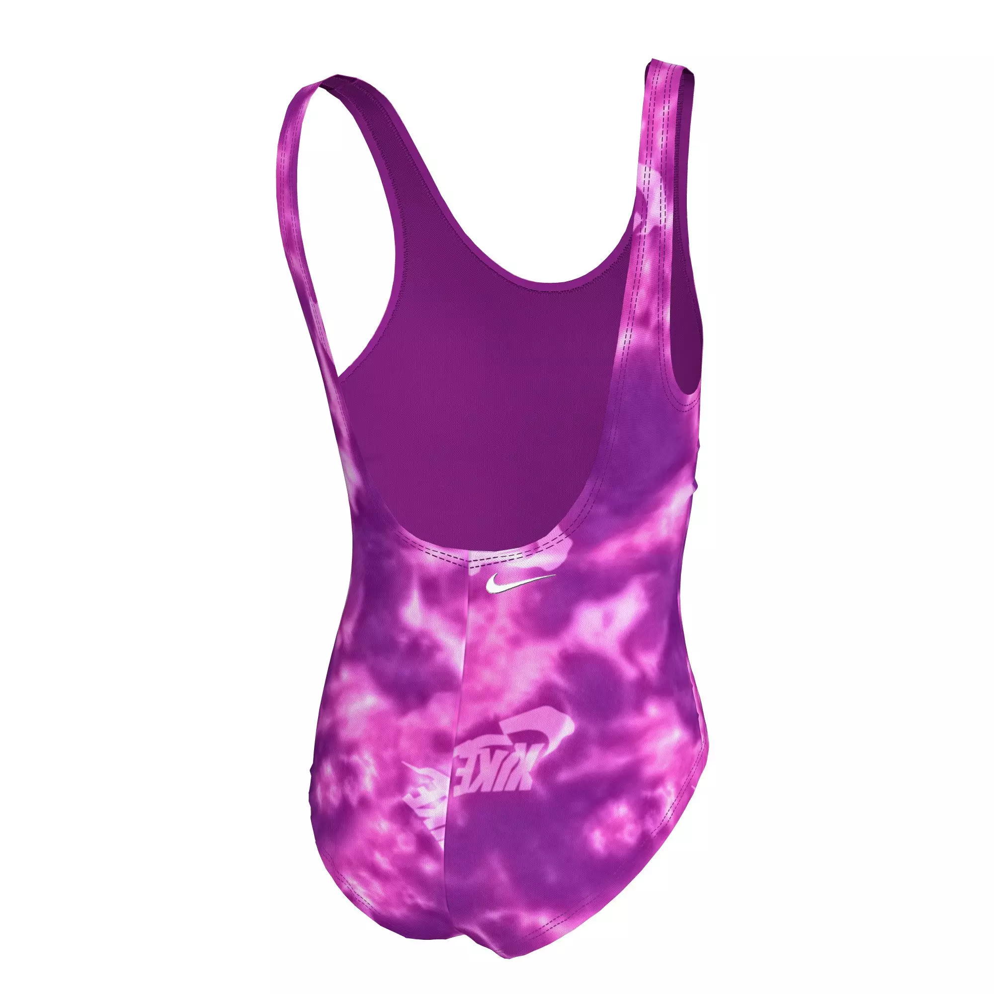 Nike Swim Big Girls'​ T​ie Dye Futura U-Back One Piece Swimsuit - PURPLE