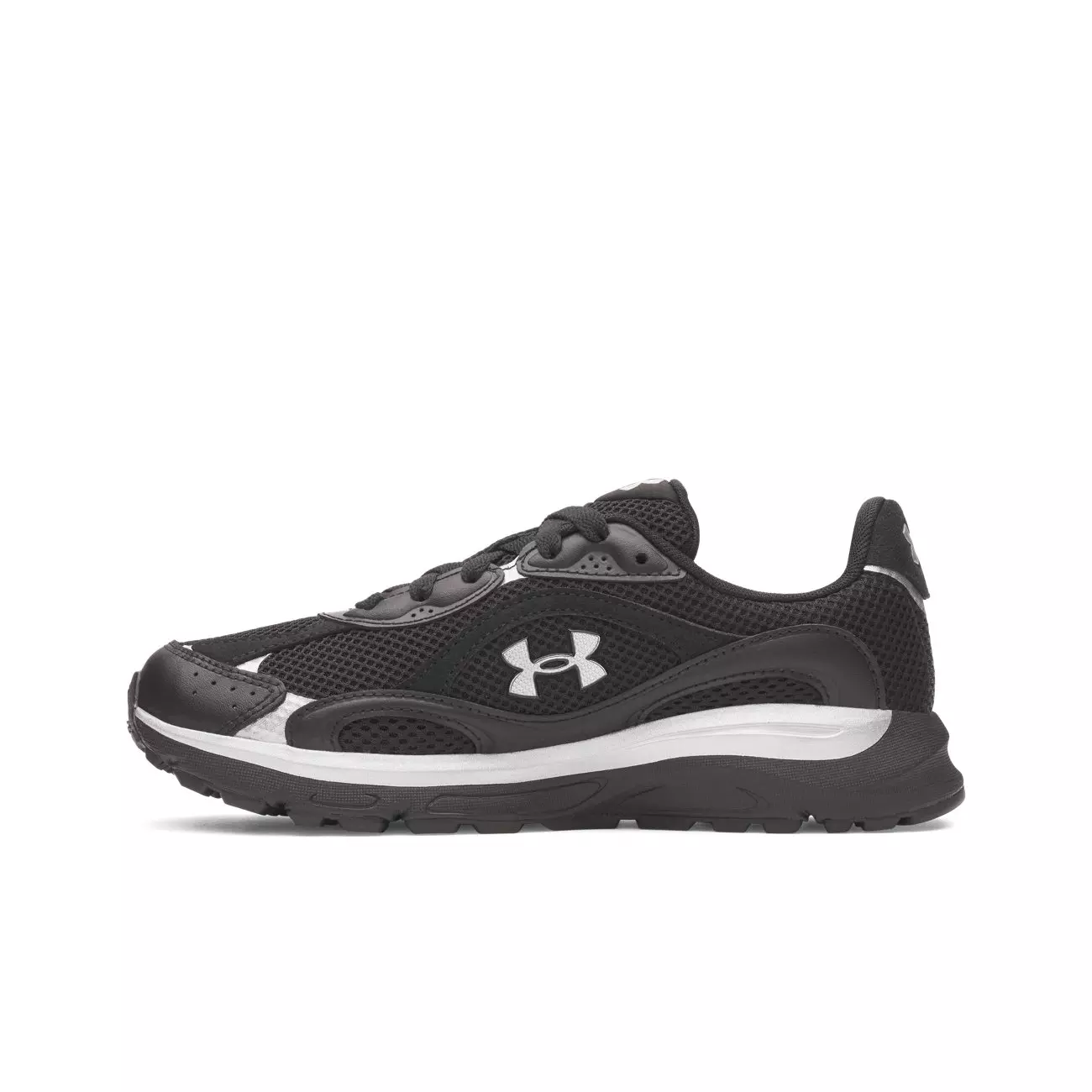 Under Armour Tech Runner "Black/Metallic Silver/Metallic Silver" Women's Shoe - BLACK/SILVER/SILVER
