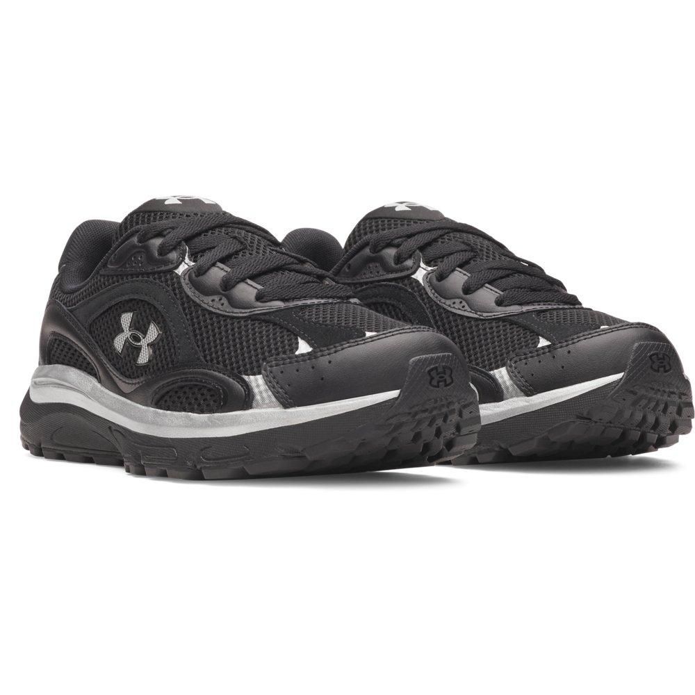 Under Armour Tech Runner "Black/Metallic Silver/Metallic Silver" Women's Shoe - BLACK/SILVER/SILVER Thumbnail View 3