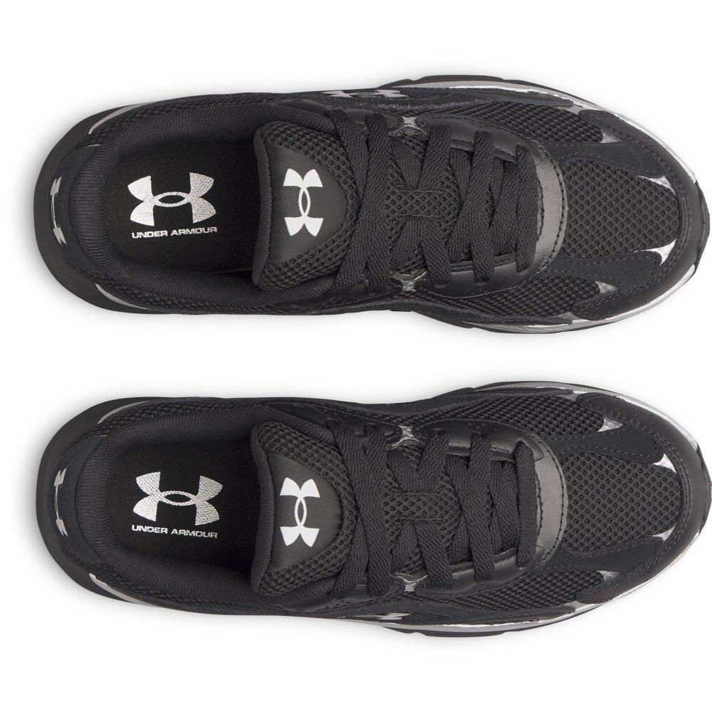 Under Armour Tech Runner "Black/Metallic Silver/Metallic Silver" Women's Shoe - BLACK/SILVER/SILVER Thumbnail View 4