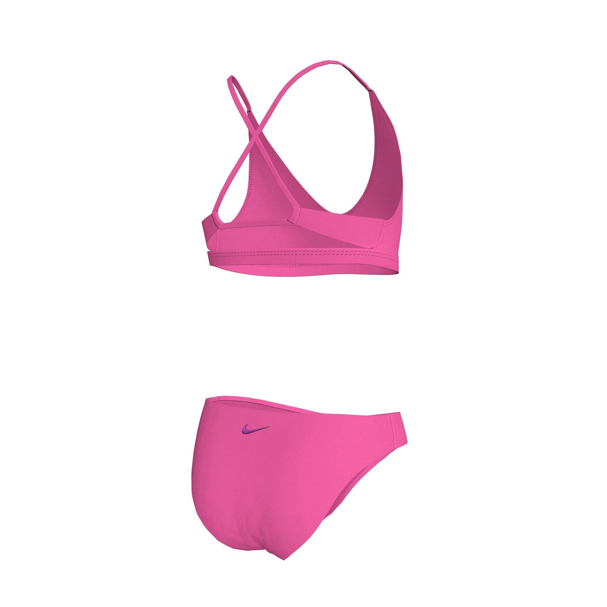 Nike Swim Solid Lace Up Bikini Big Girls​' Set