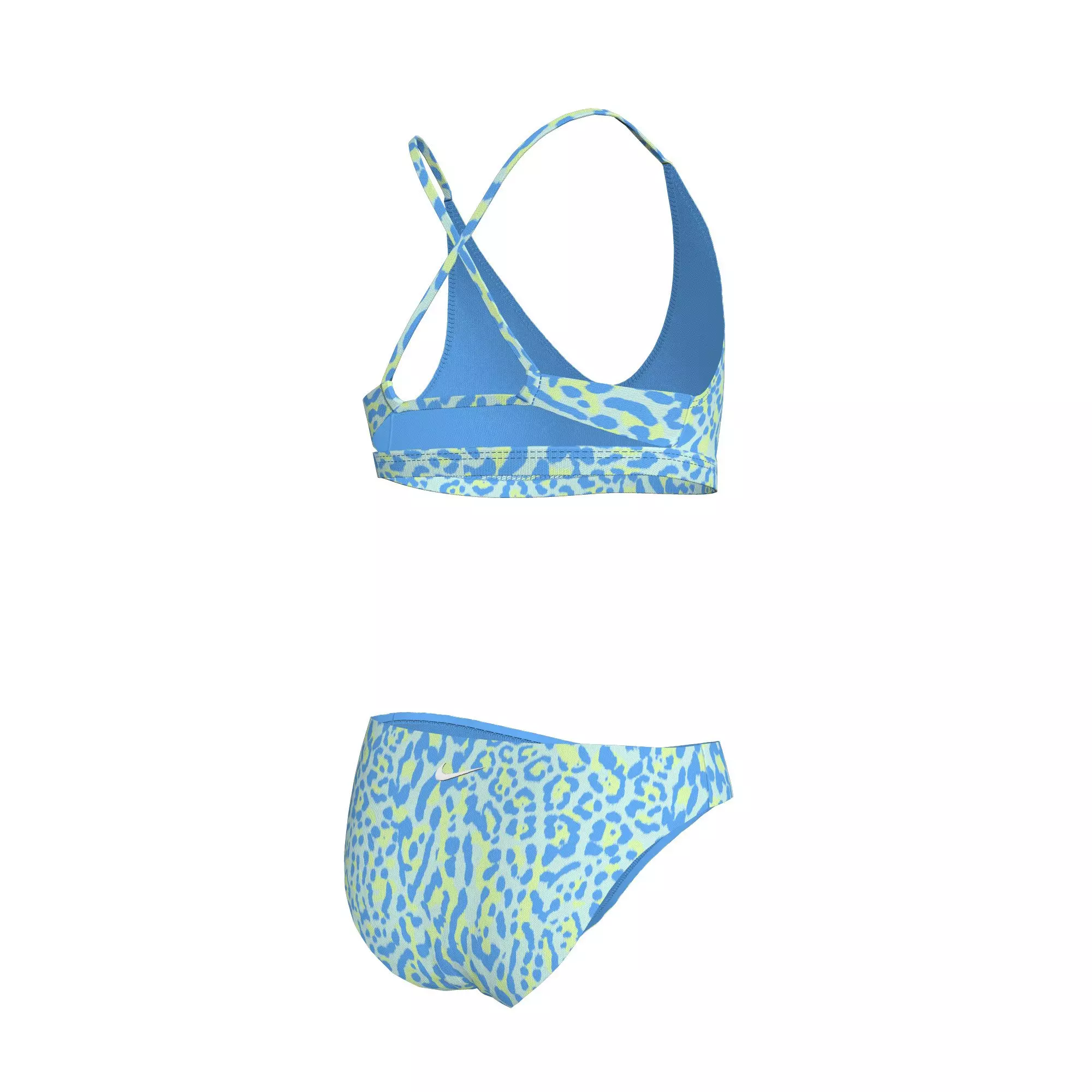 Nike Swim Big Girls' Wild Lace Up Bikini Set - BLUE