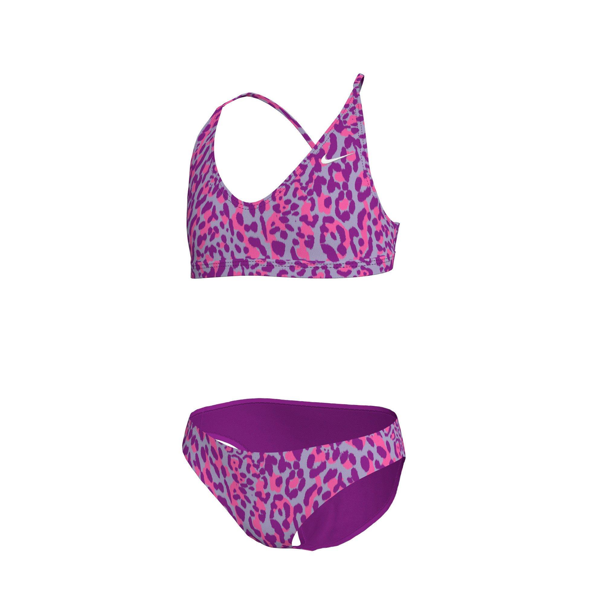 Nike Swim Big Girls' Wild Lace Up Bikini Set - PURPLE Thumbnail View 3