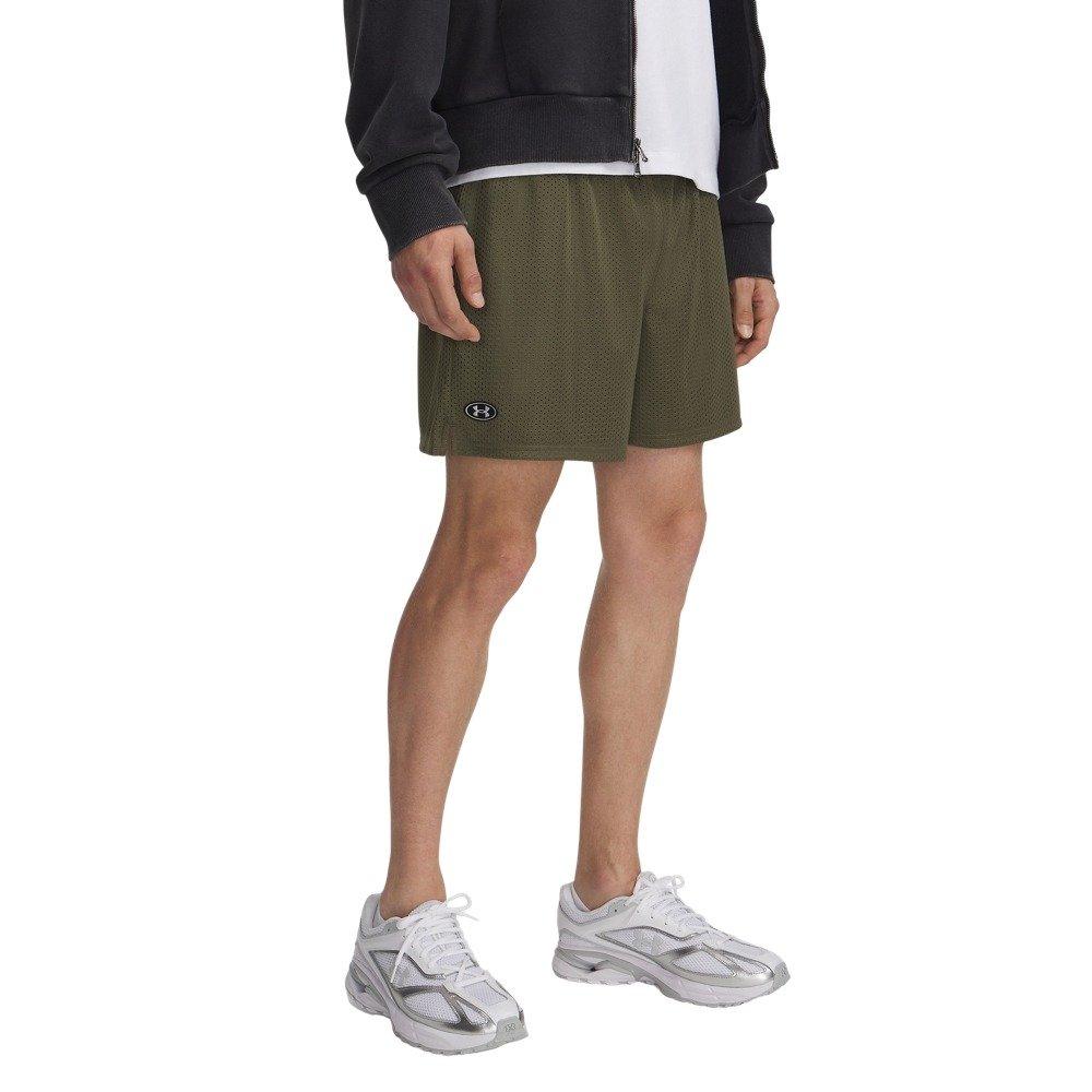 Under Armour Men's Icon 5" Mesh Shorts - Green - GREEN Thumbnail View 1