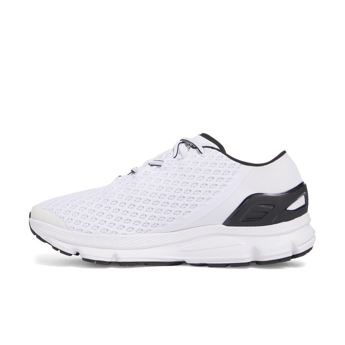 Under Armour SpeedForm Gemini "White/White/Black" Unisex Running Shoe - WHITE/WHITE/BLACK Thumbnail View 2