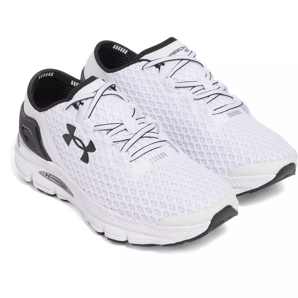 Under Armour SpeedForm Gemini "White/White/Black" Unisex Running Shoe - WHITE/WHITE/BLACK