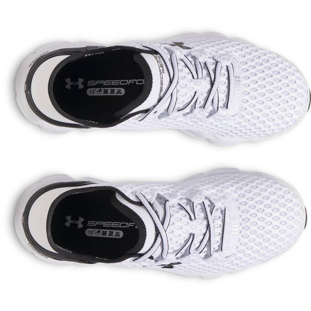 Under Armour SpeedForm Gemini "White/White/Black" Unisex Running Shoe - WHITE/WHITE/BLACK Thumbnail View 4