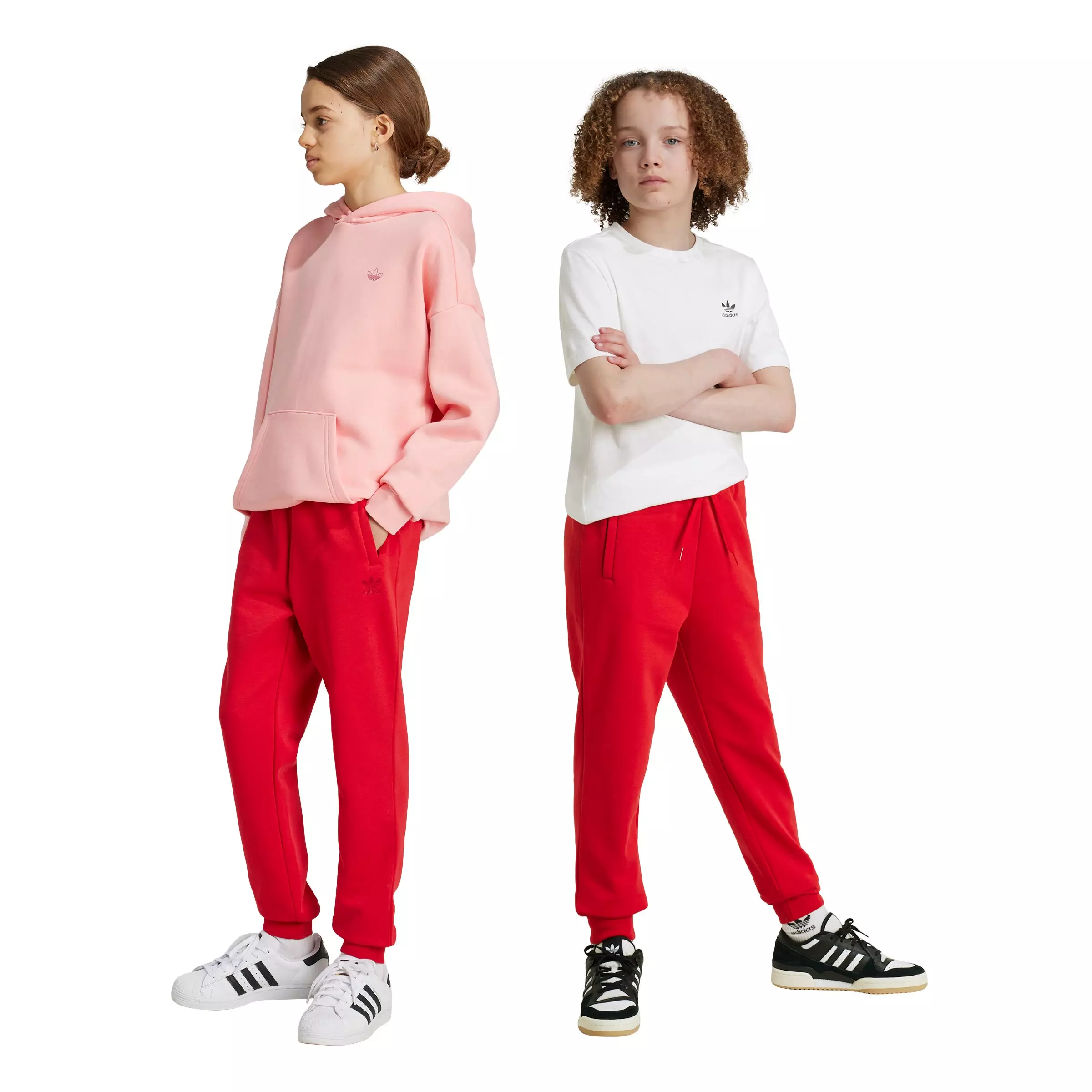 adidas Originals Big Kids' Fleece Joggers - Red - RED