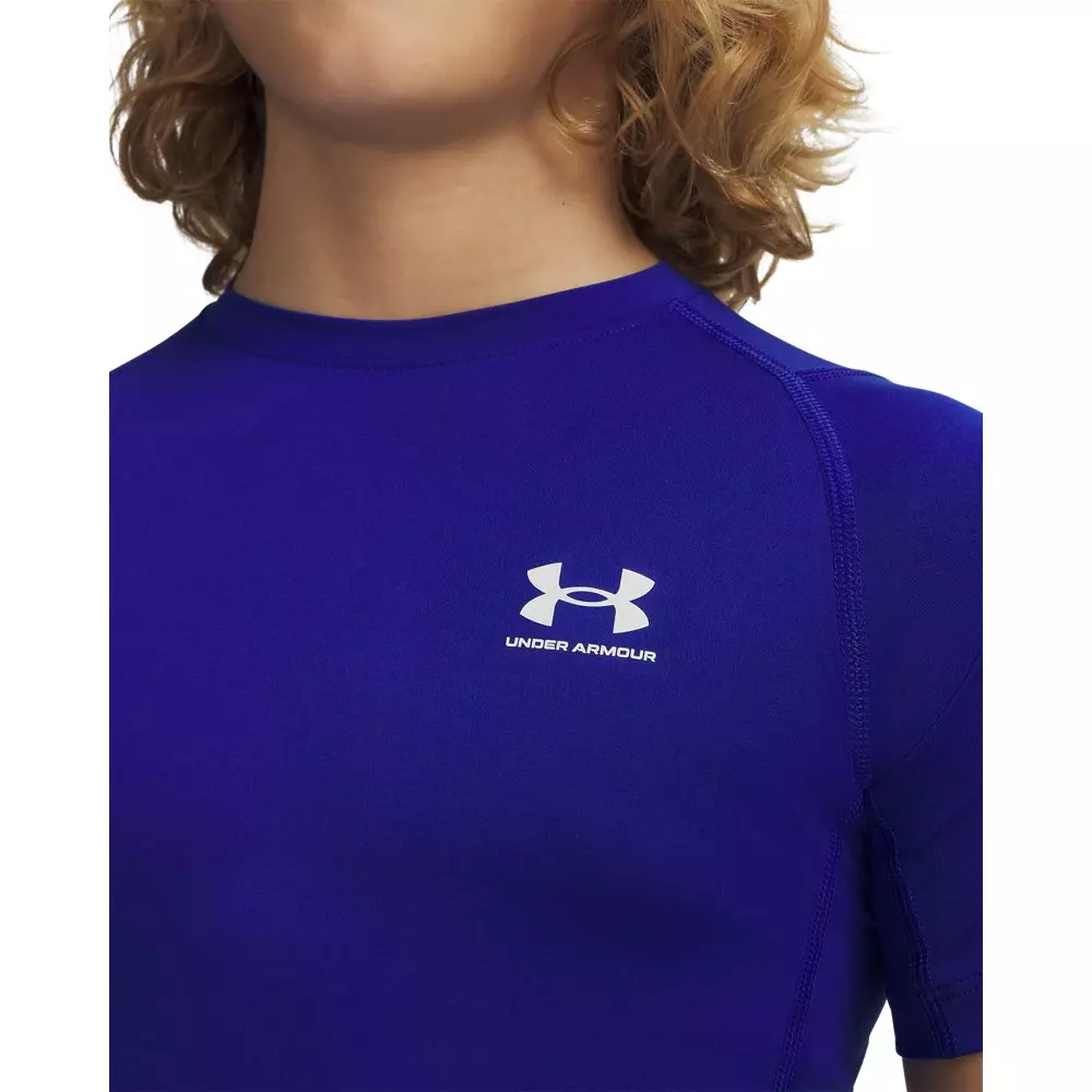 Under Armour Big Boys' HeatGear Armour Short Sleeve Shirt - Royal - ROYAL