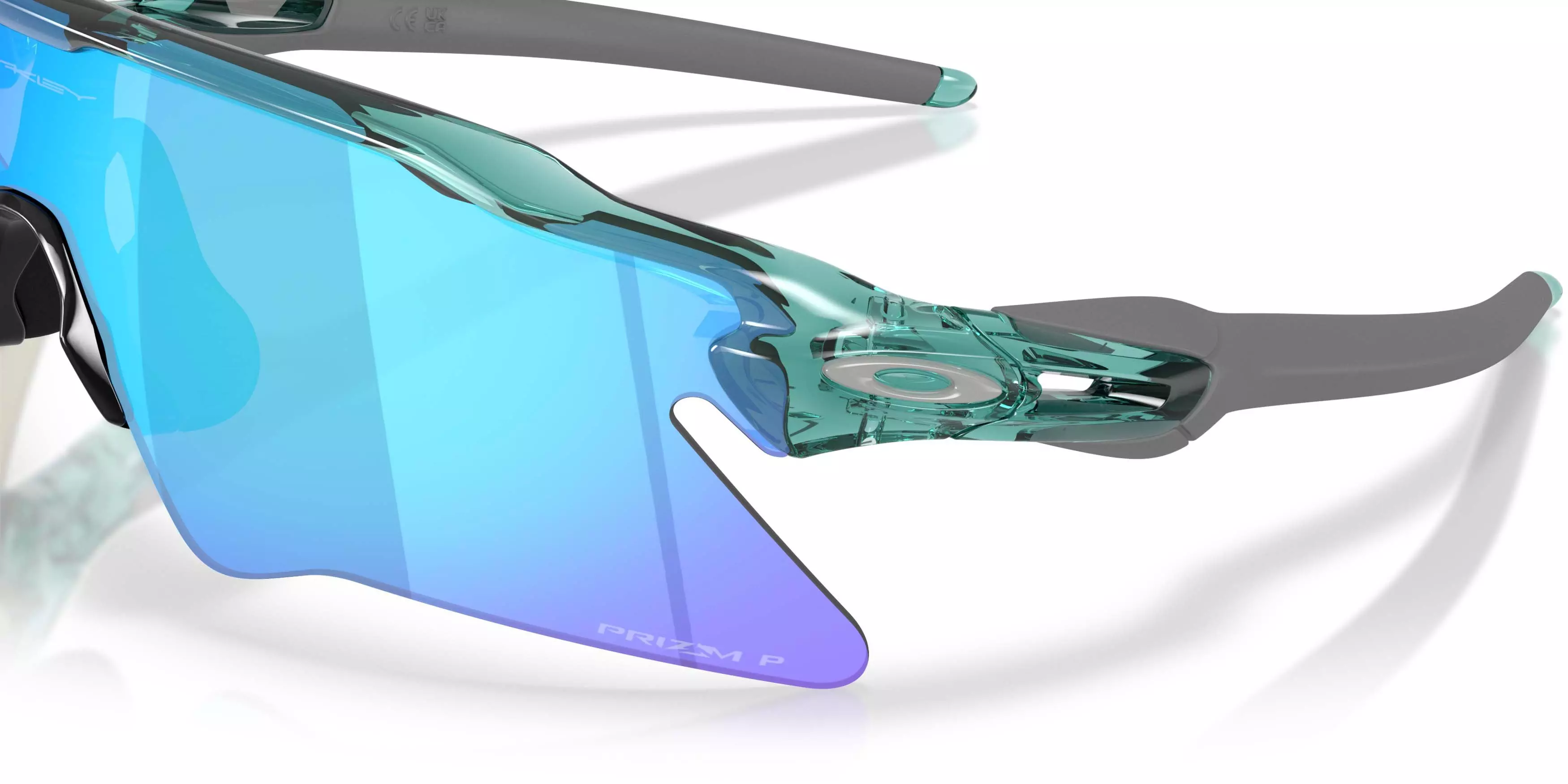 Oakley Radar EV Heater Prizm Sapphire Polarized Sunglasses - Transparent Pacific - GREEN/BLUE