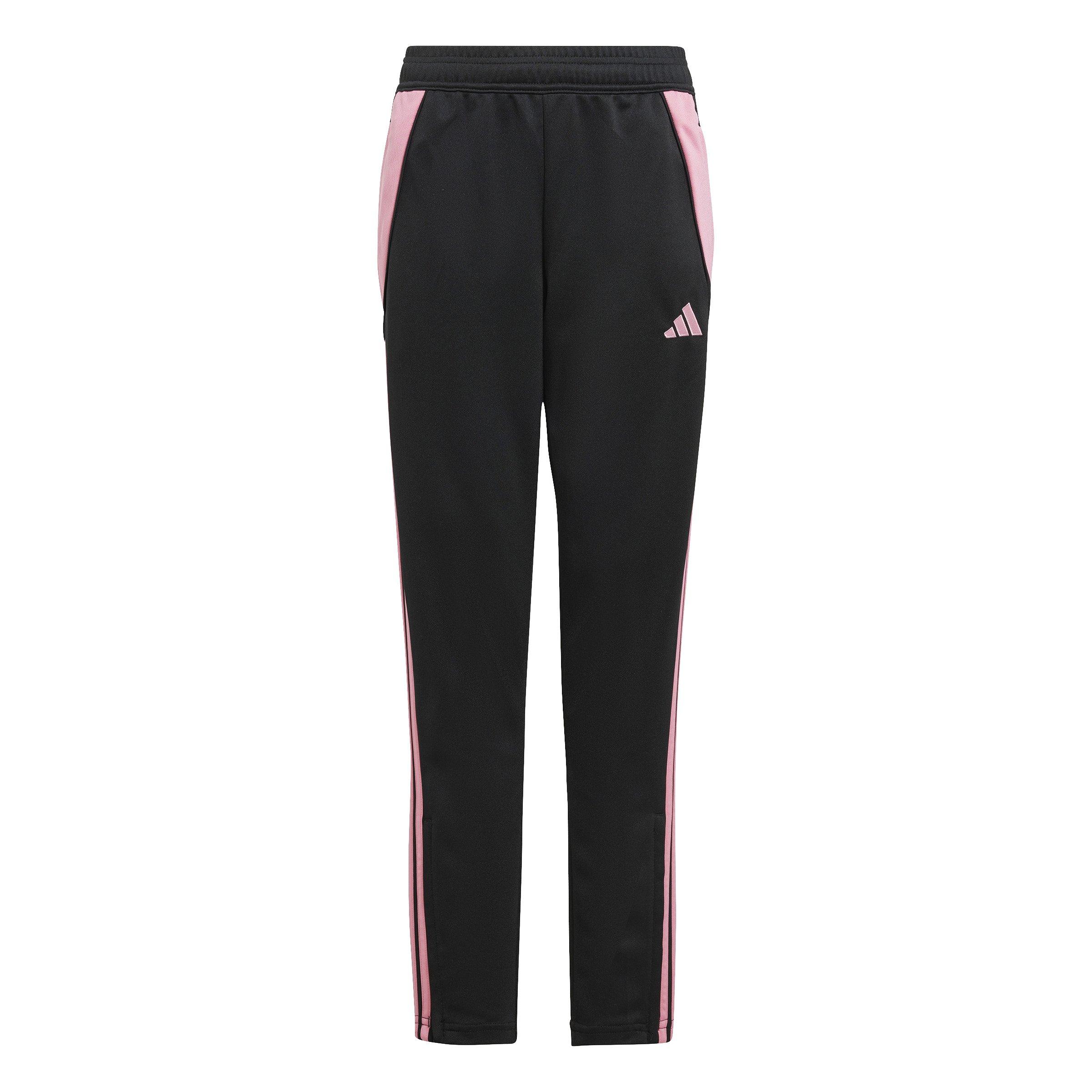 adidas Tiro 24 Training Big Kids' Black/Pink Tracksuit Bottoms