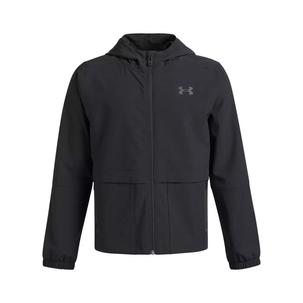 Under Armour Big Boys' Unstoppable Woven Jacket - Black - BLACK