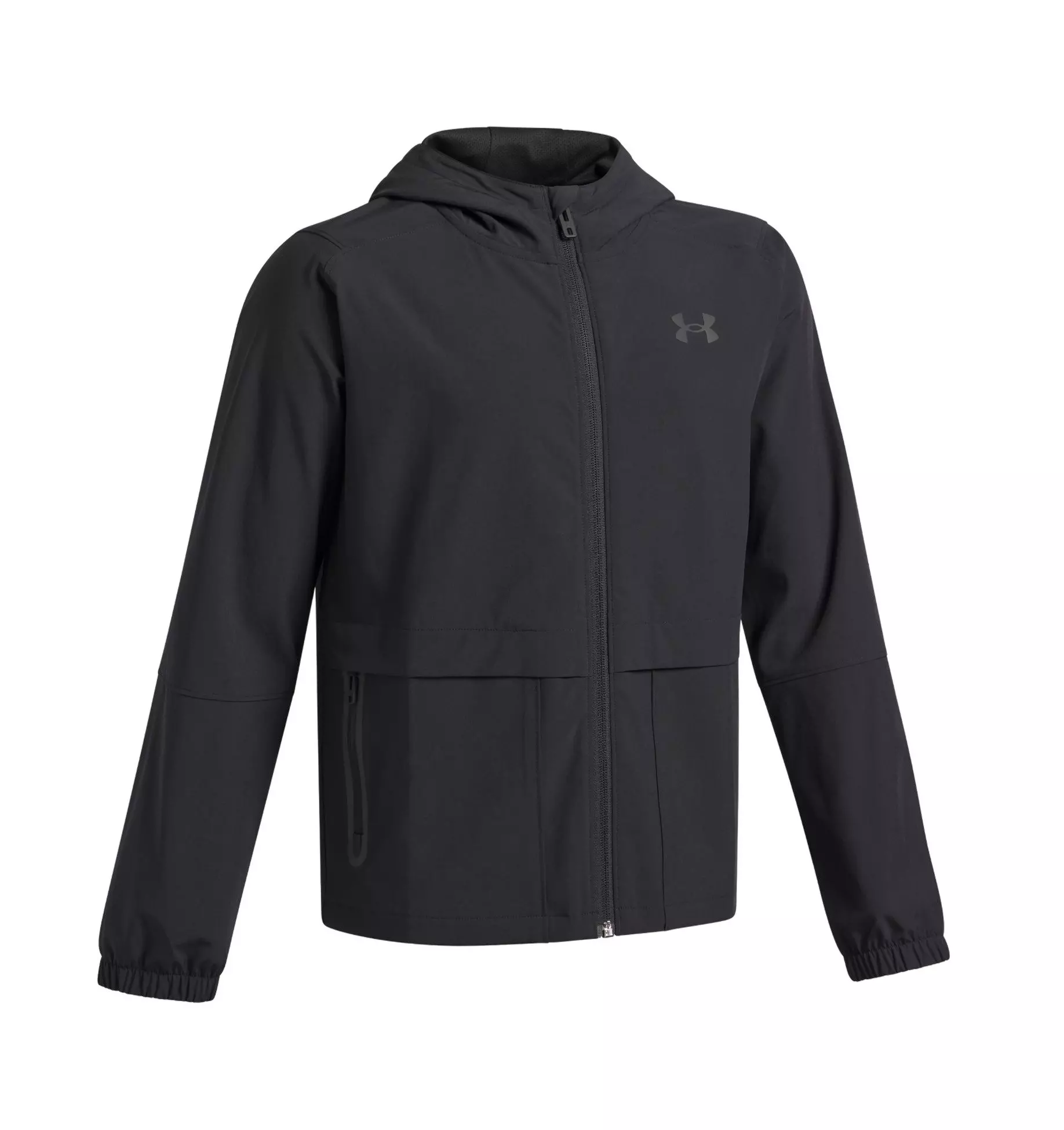 Under Armour Big Boys' Unstoppable Woven Jacket - Black - BLACK
