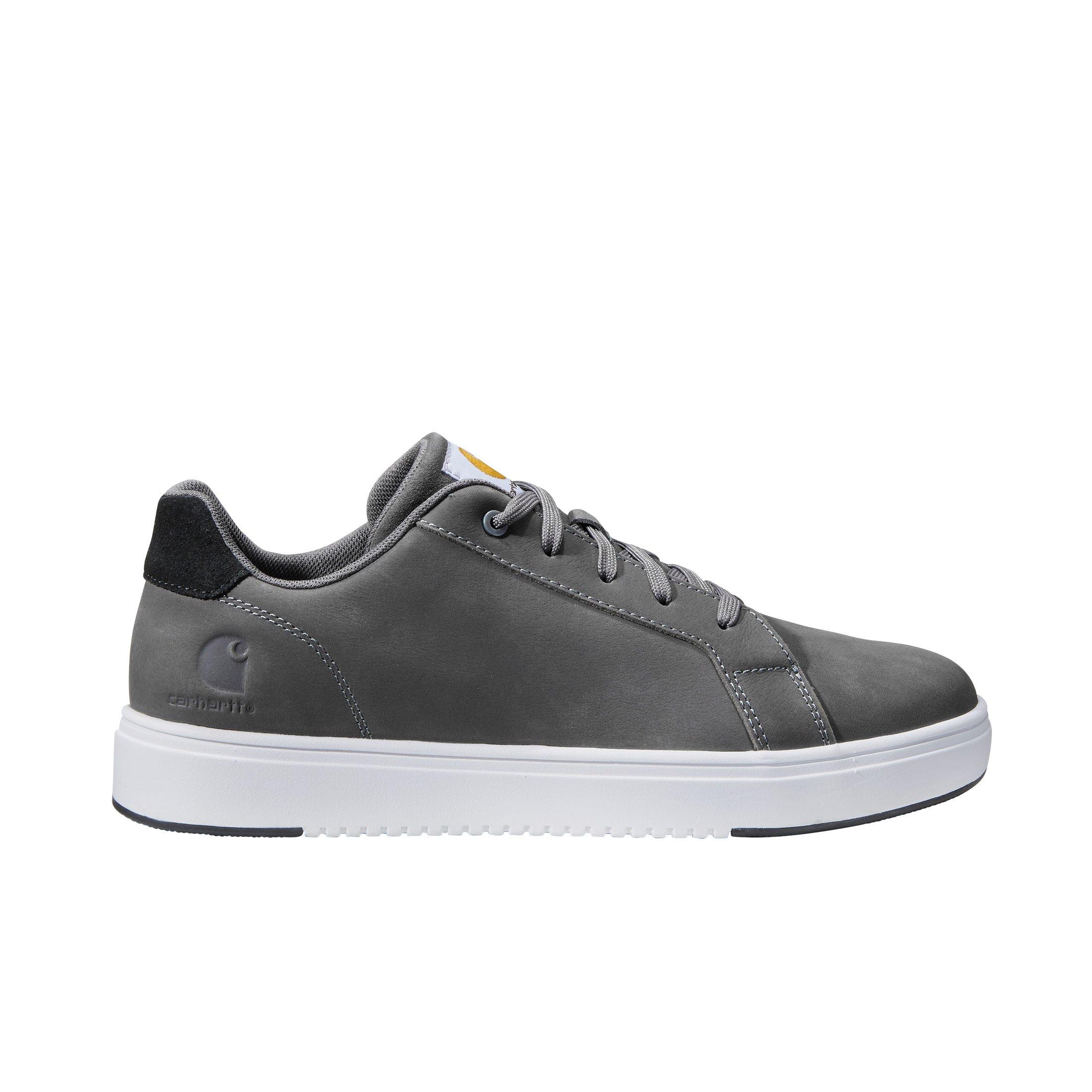 Carhartt Detroit Leather Sneaker Soft Toe "Medium Grey" Men's Shoe - MD GREY Thumbnail View 1