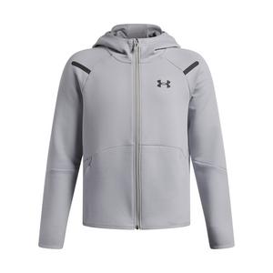 Under Armour Big Boys' Unstoppable Fleece Full-Zip Jacket - Grey