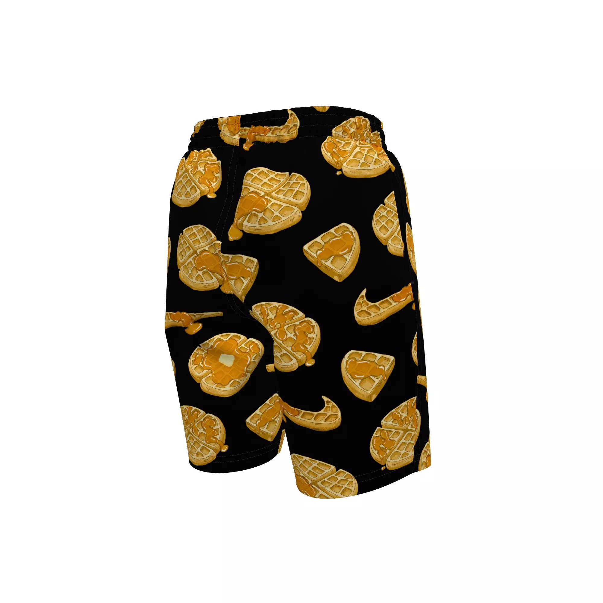 Nike Swim Big Boys' 7" Waffle Volley Swim Shorts - BLACK