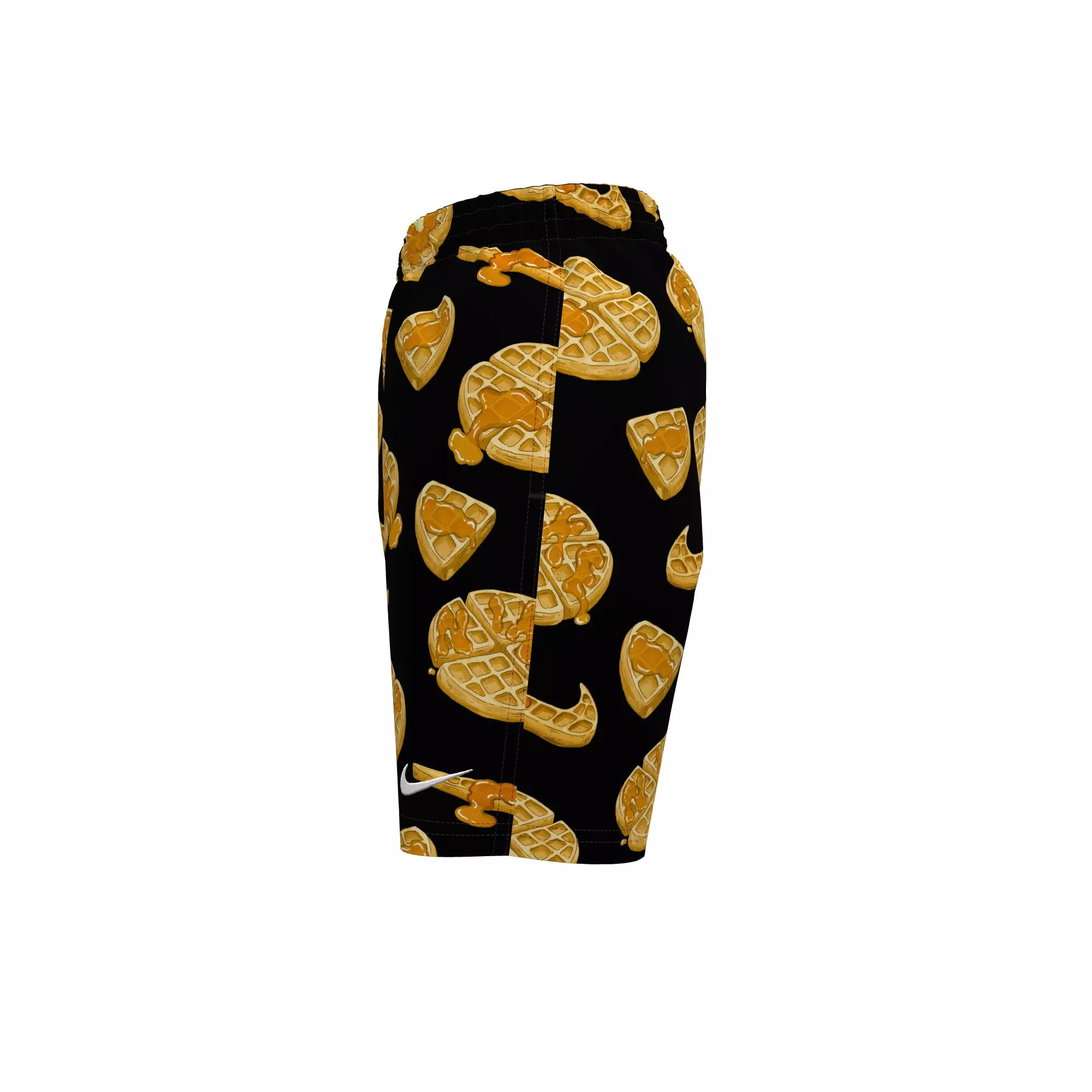 Nike Swim Big Boys' 7" Waffle Volley Swim Shorts - BLACK