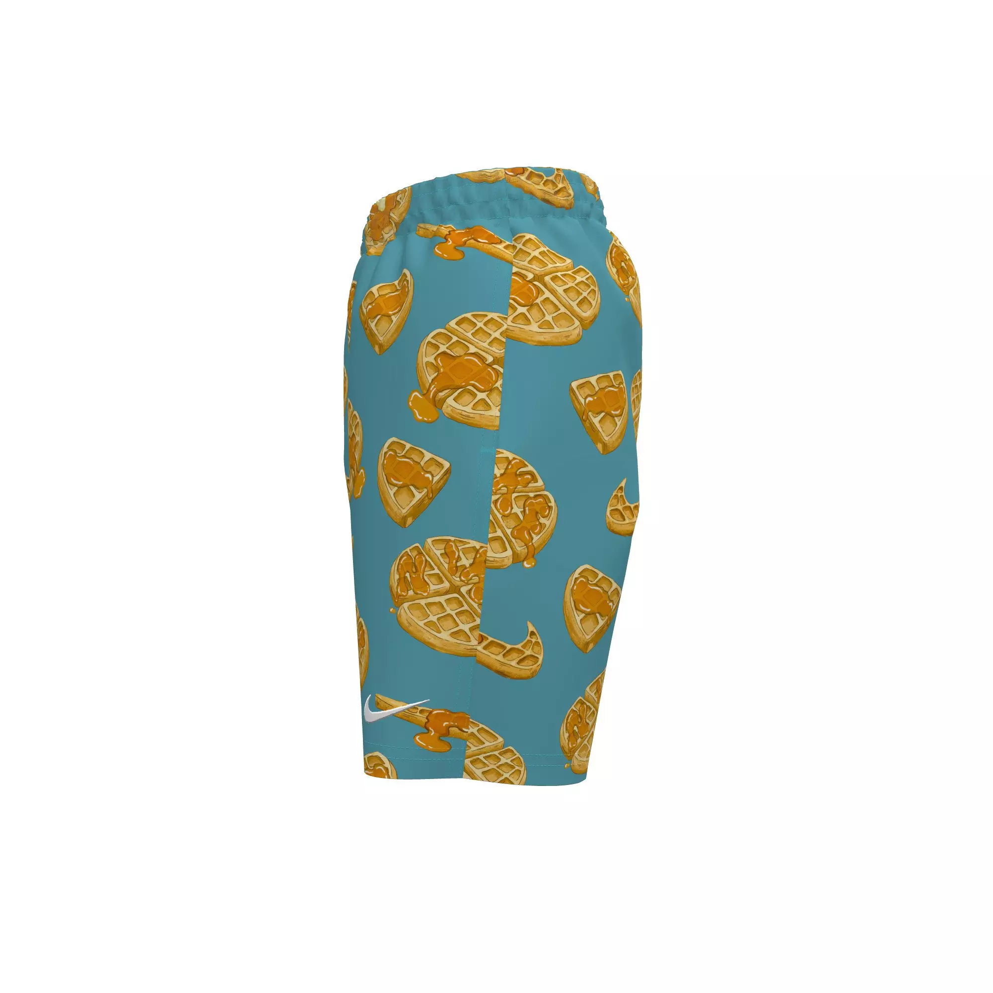 Nike Swim Big Boys' 7" Waffle Volley Swim Shorts - TURQUOISE