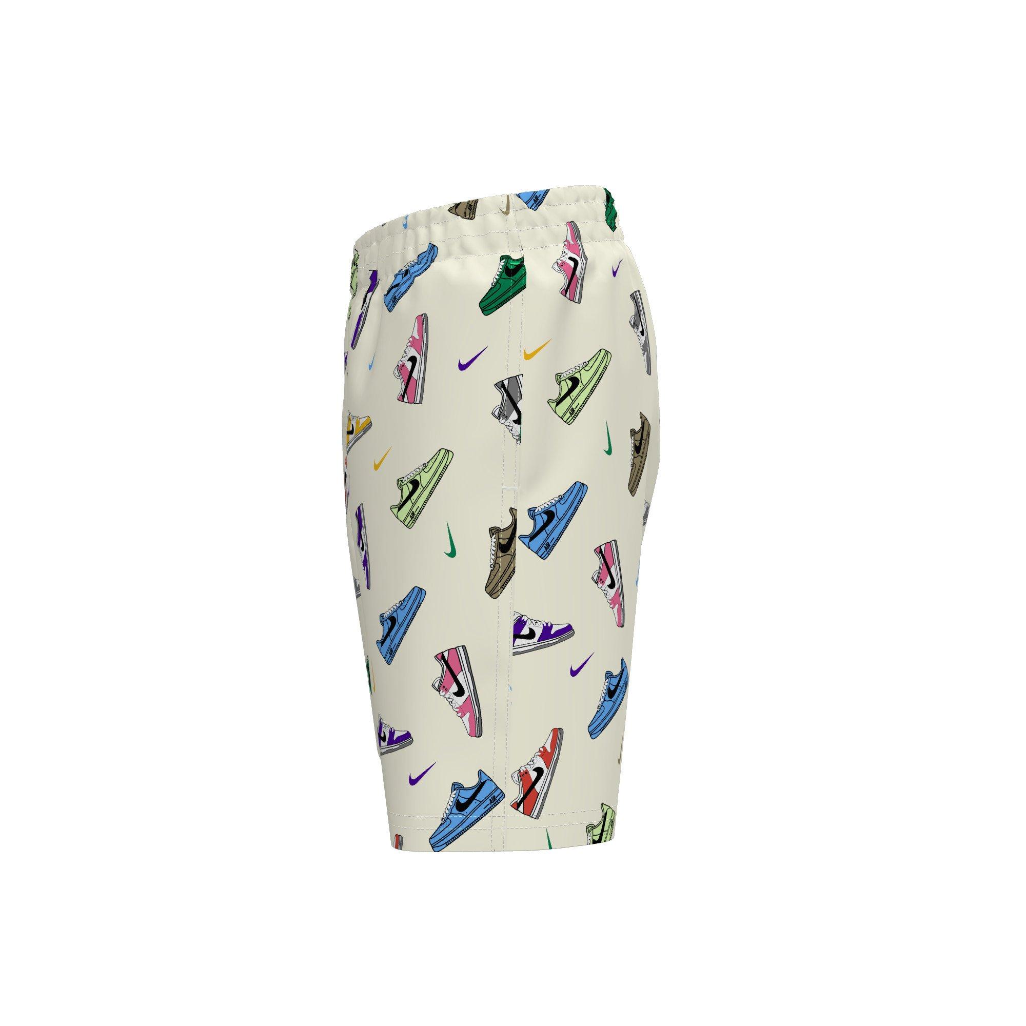 Nike Swim Multi Sneaker Big Boys' 7" Volley Swim Shorts