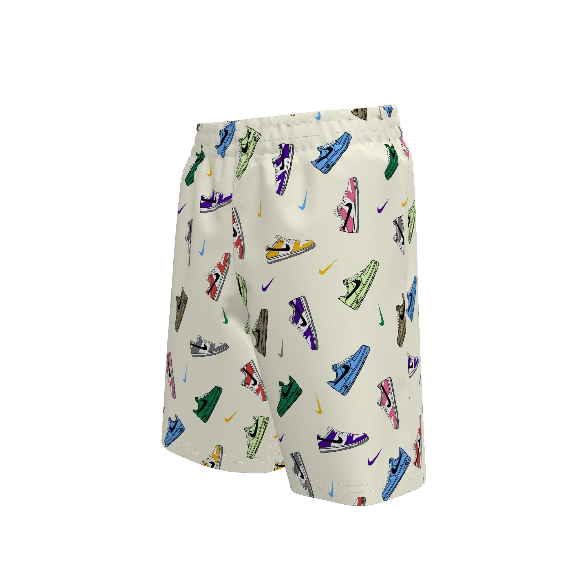 Nike Swim Big Boys' Multi Sneaker 7" Volley Swim Shorts