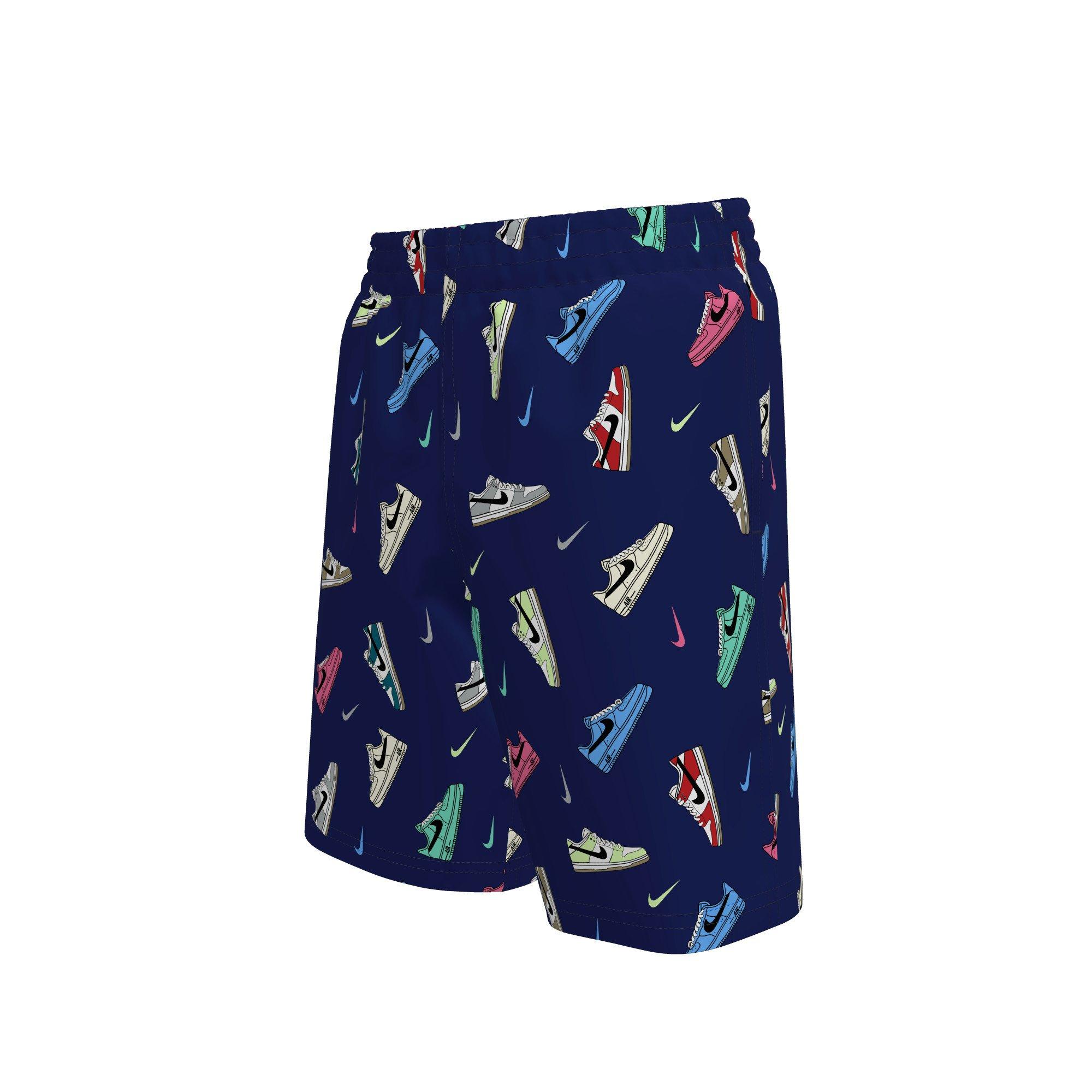 Nike Swim Multi Sneaker Big Boys' 7" Volley Swim Shorts